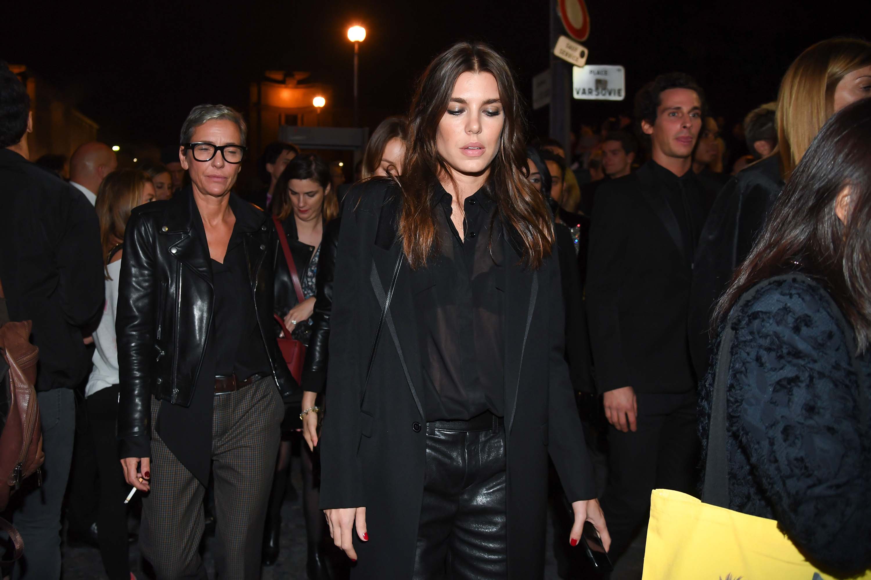 Charlotte Casiraghi attends Saint Laurent show