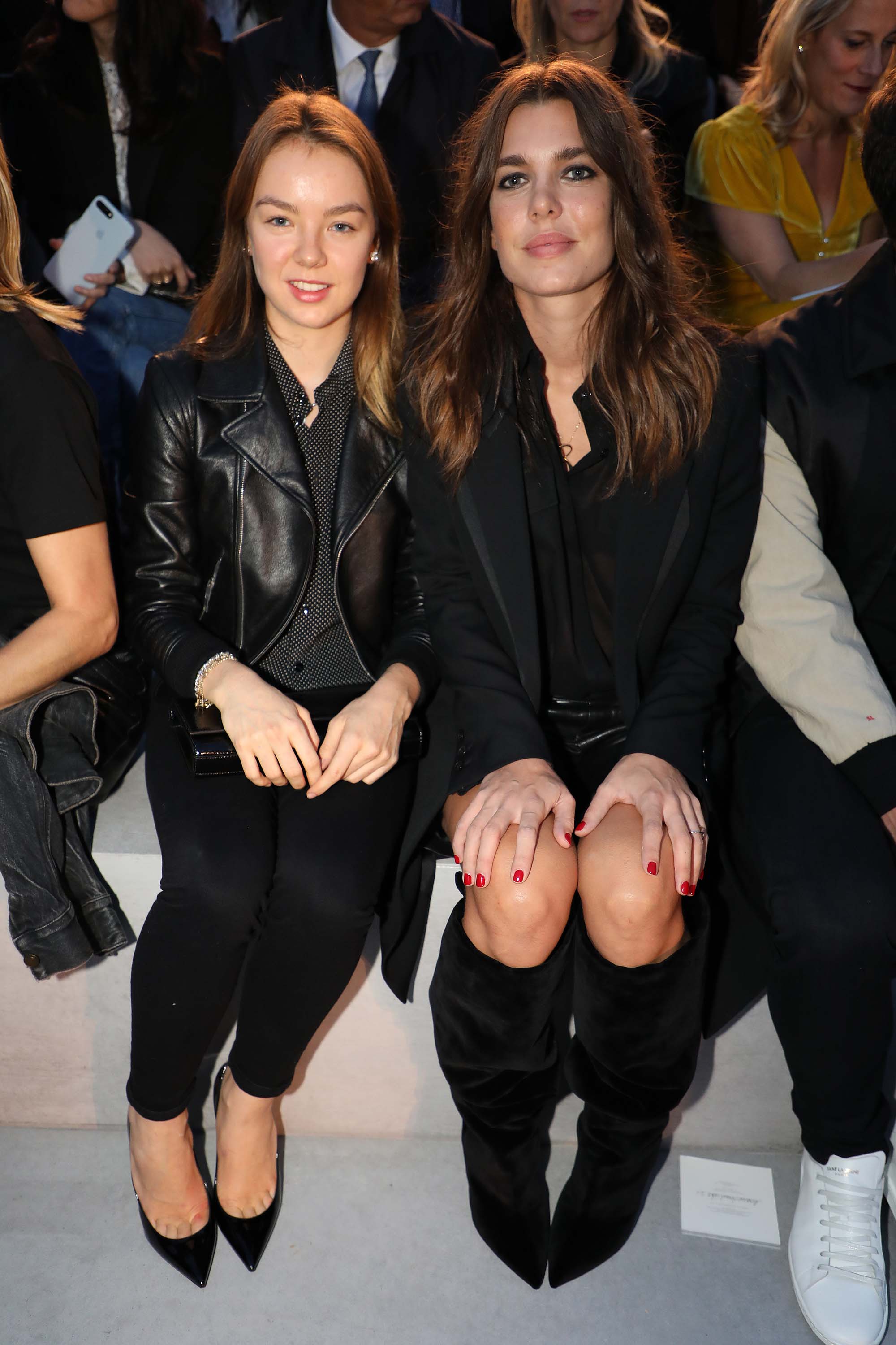 Charlotte Casiraghi attends Saint Laurent show