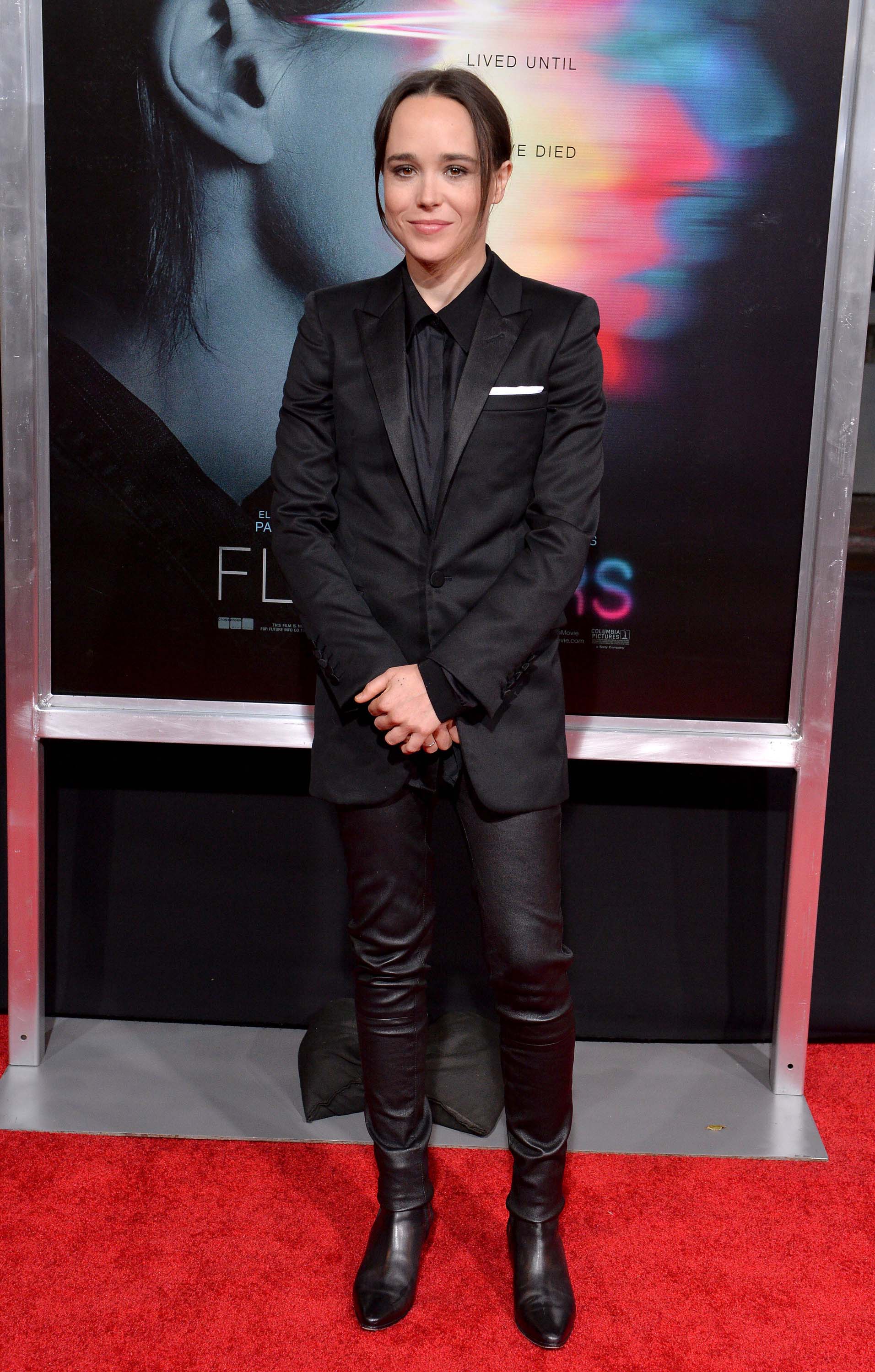 Ellen Page attends Flatliners Premiere