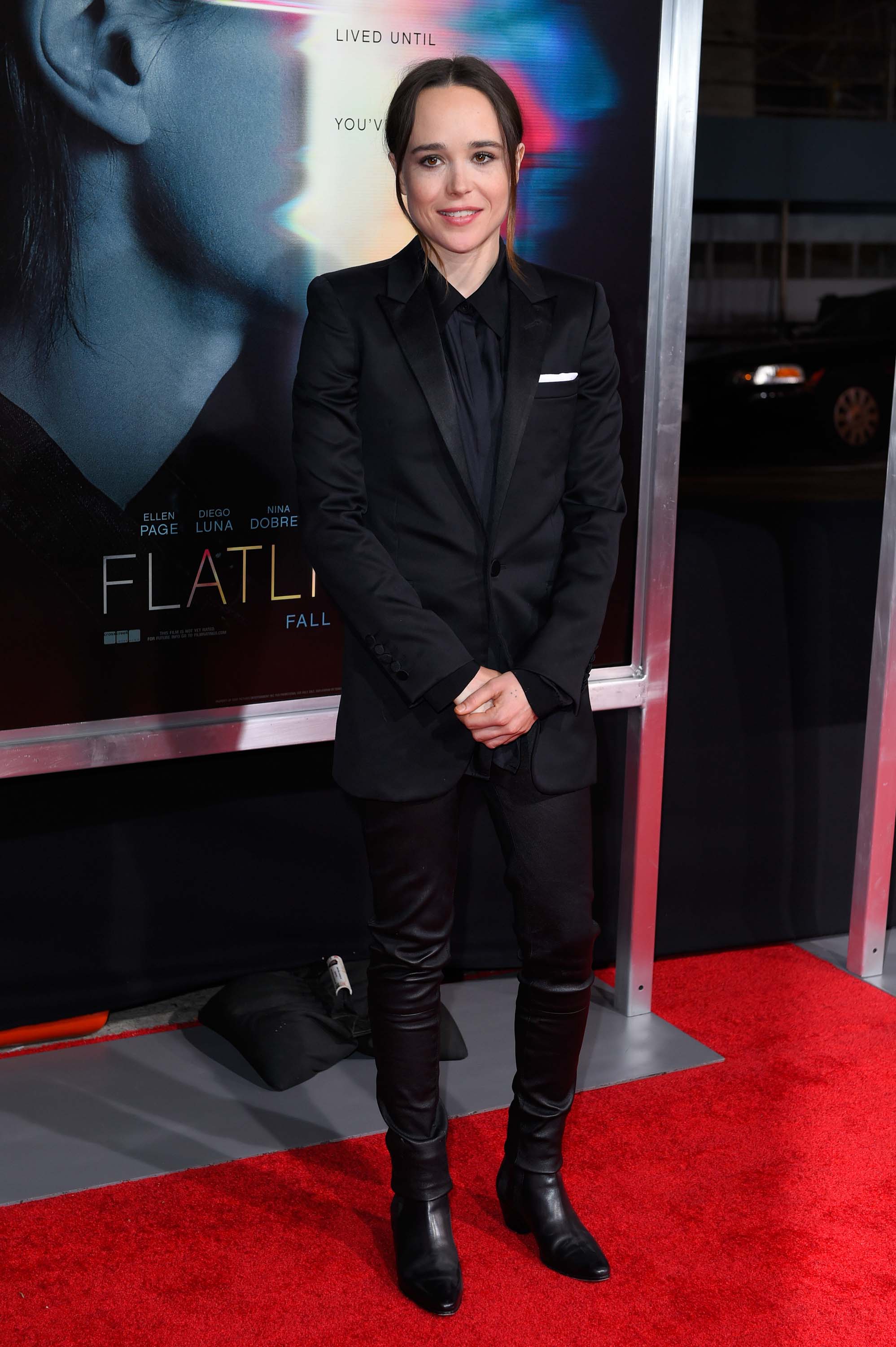 Ellen Page attends Flatliners Premiere