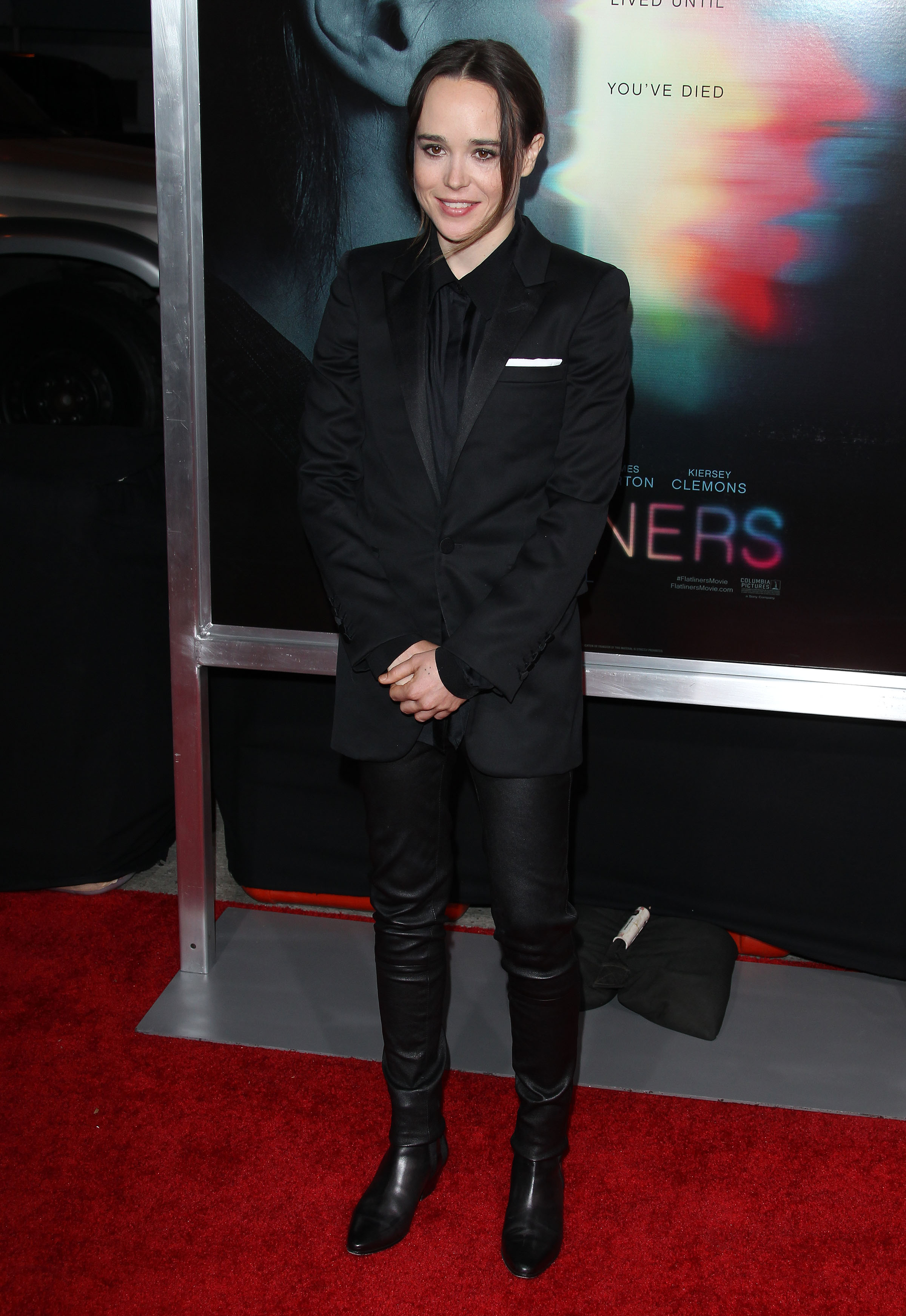 Ellen Page attends Flatliners Premiere