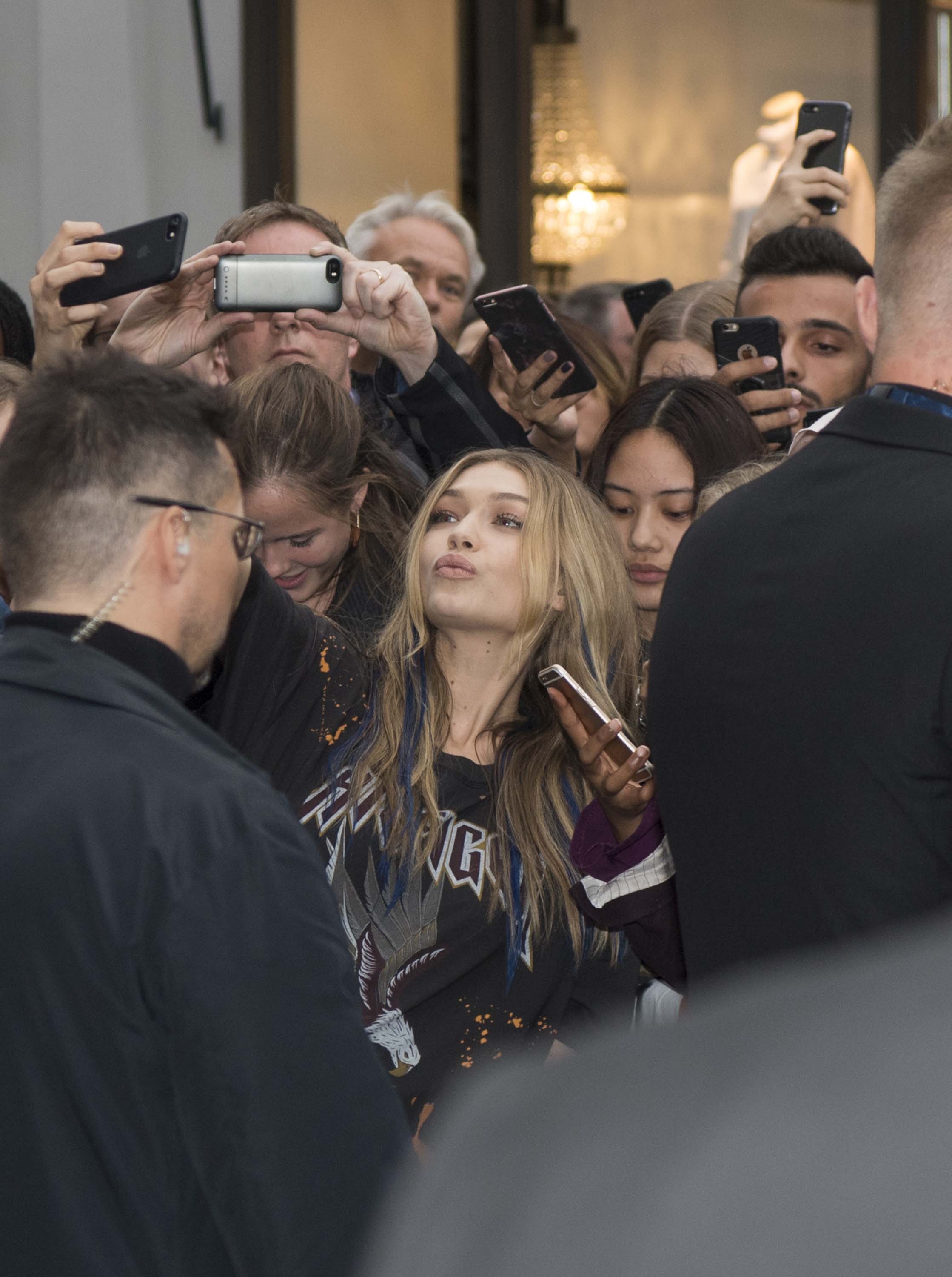 Gigi Hadid attends Tommy x Gigi Collection Meet & Greet