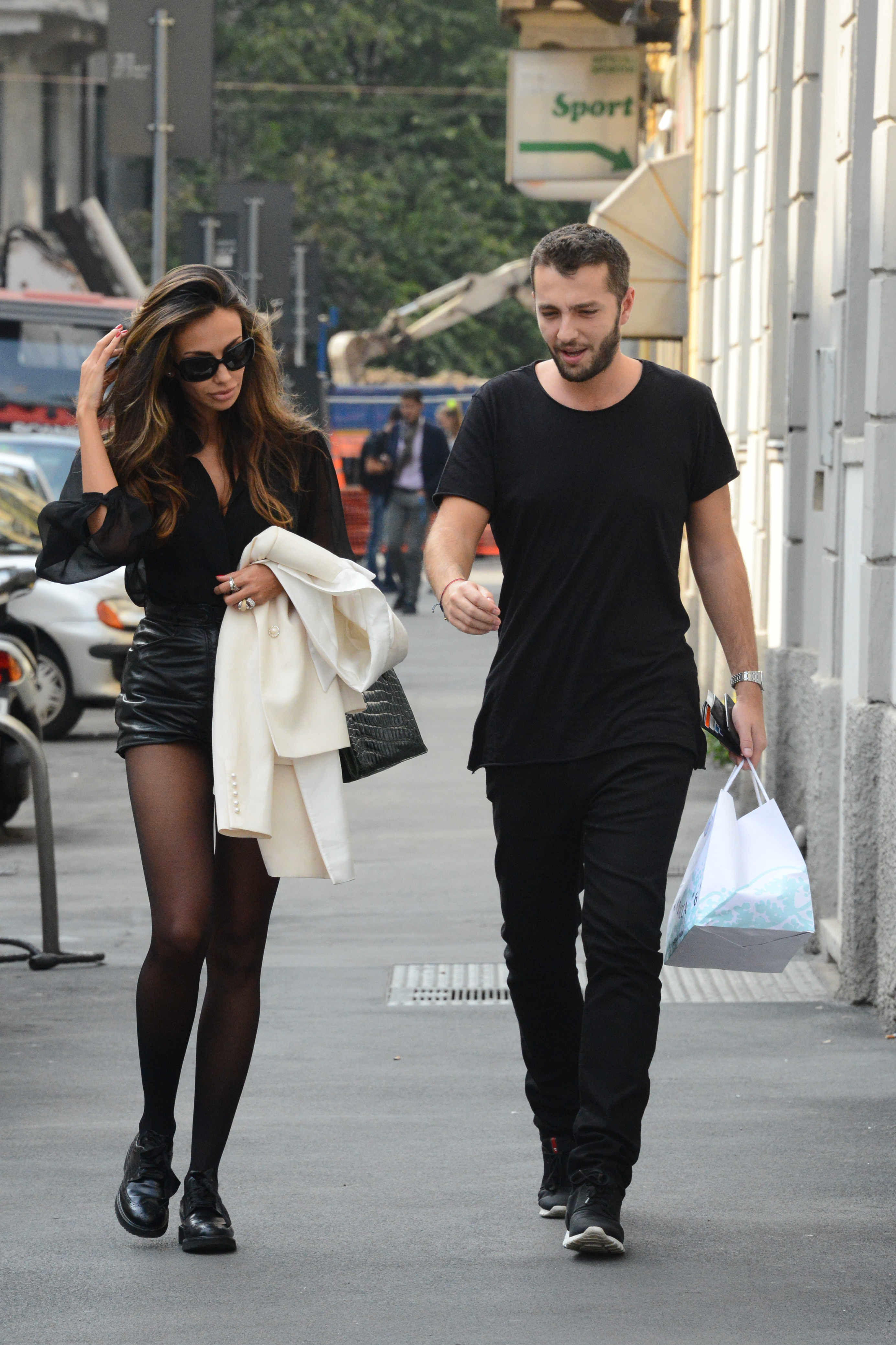 Madalina Ghenea out for a walk in Milan