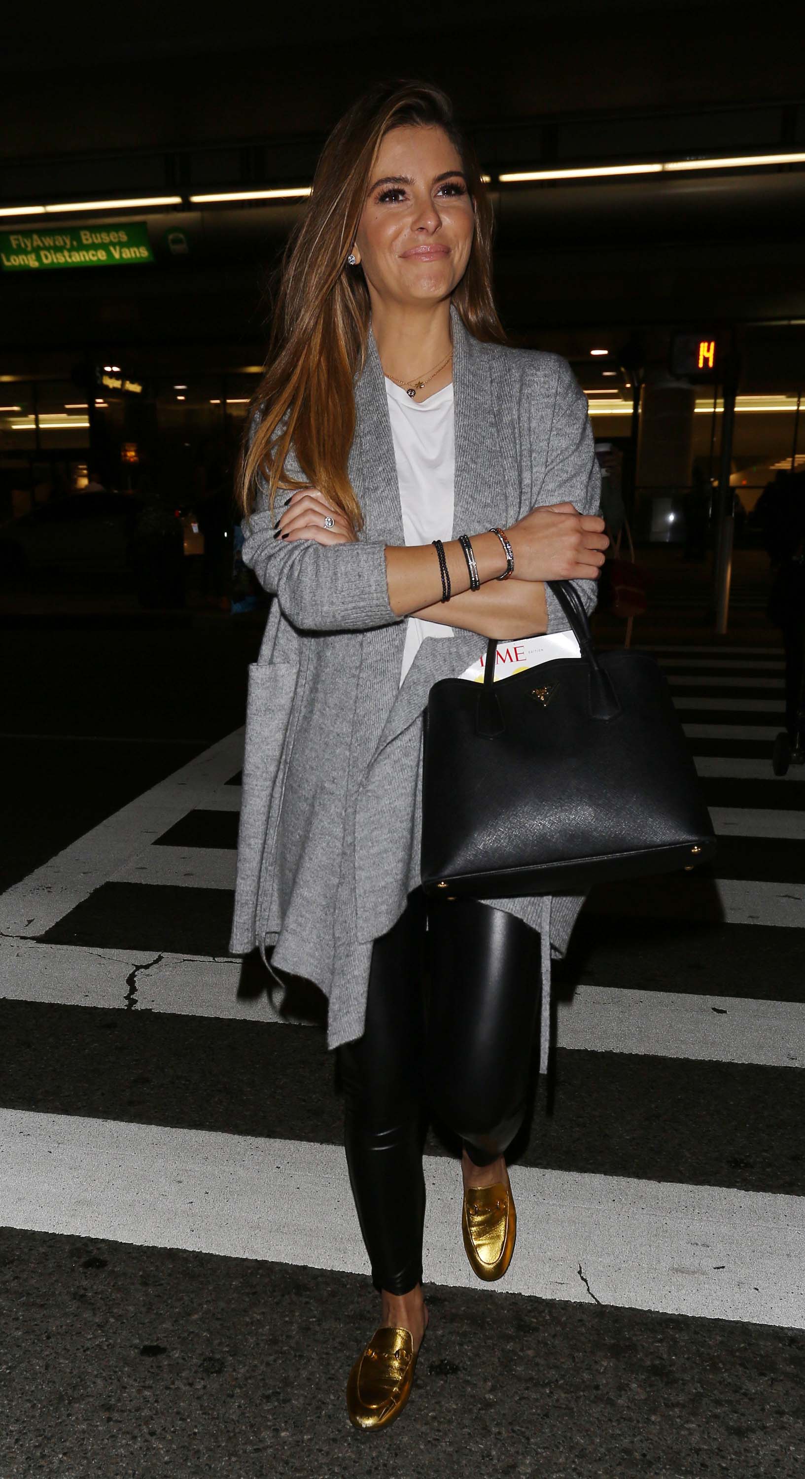 Maria Menounos arrives at LAX