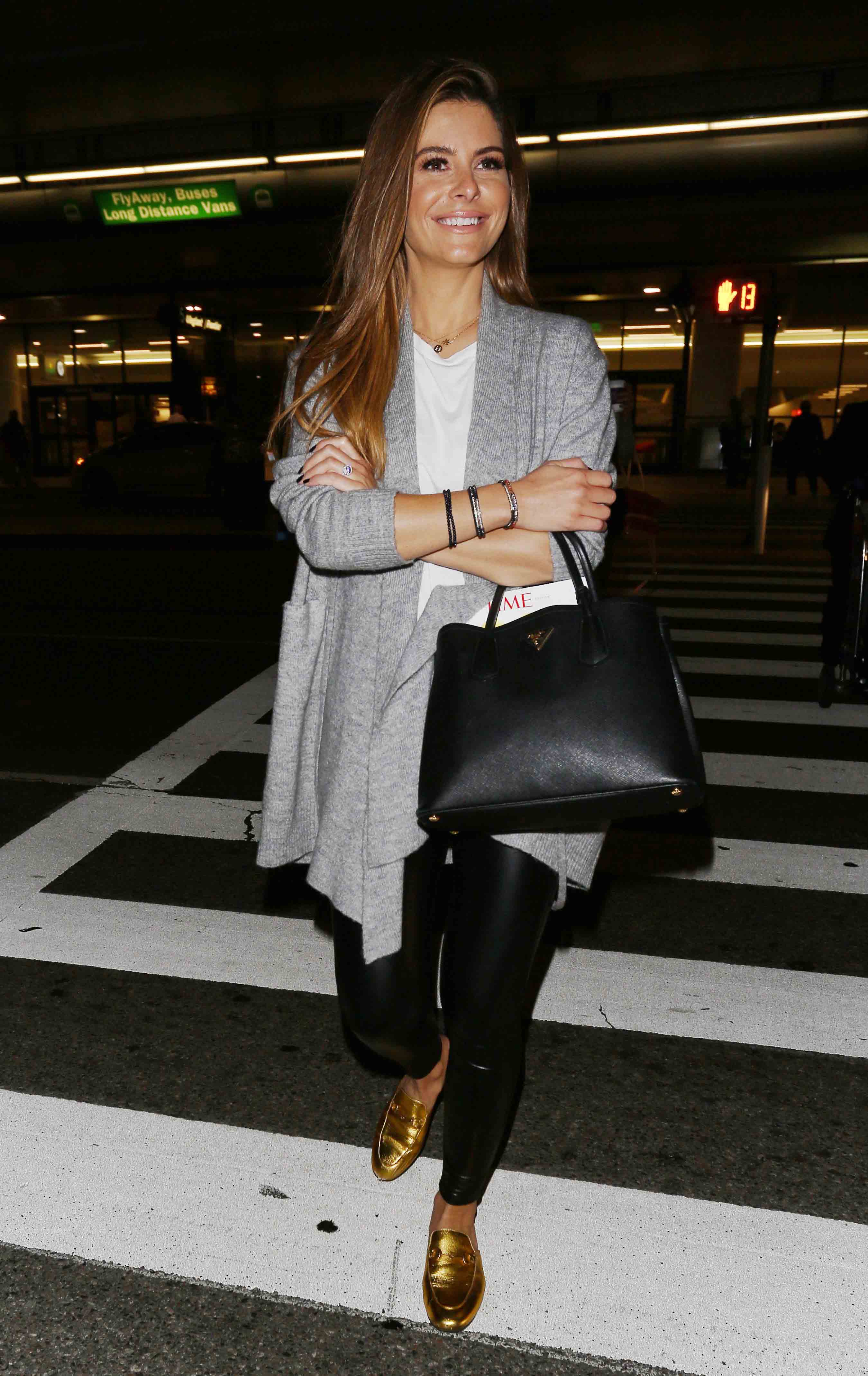 Maria Menounos arrives at LAX