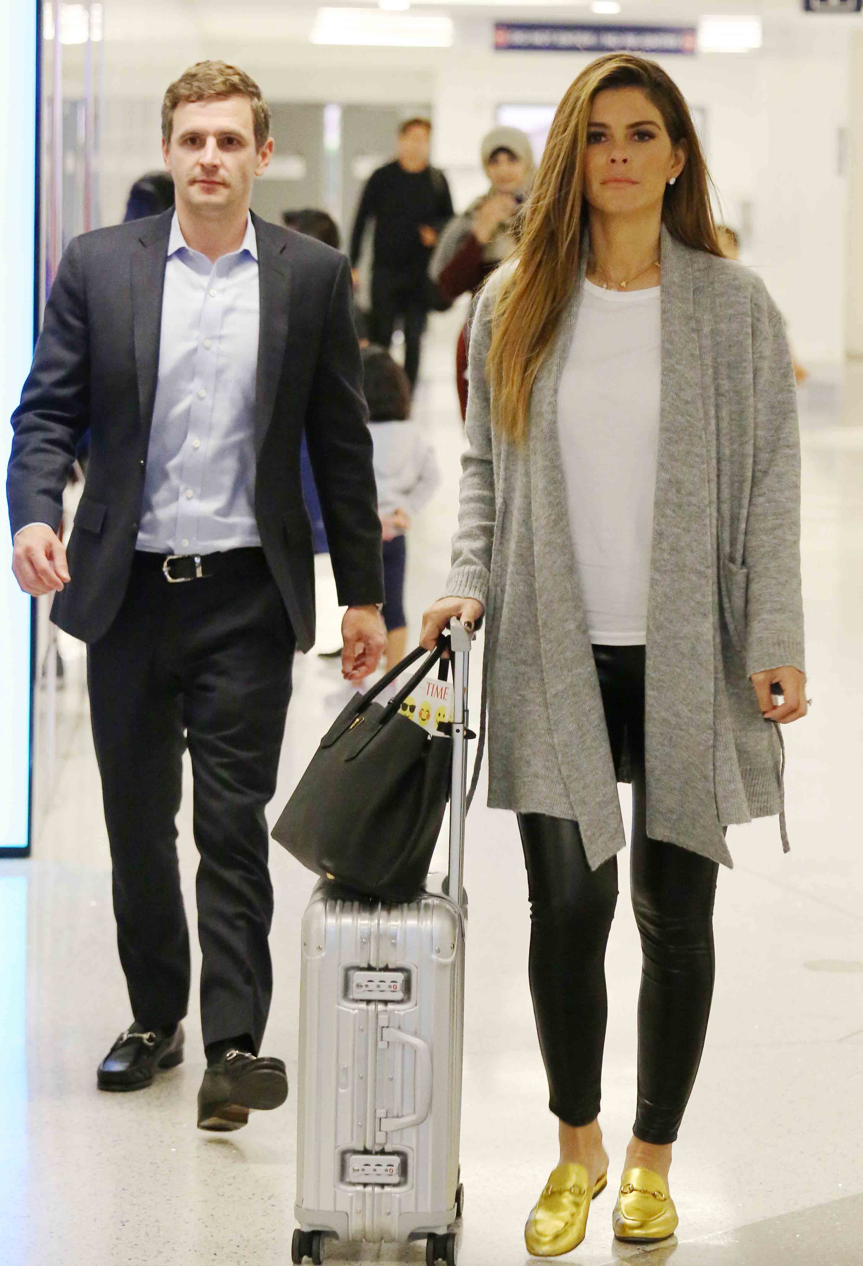 Maria Menounos arrives at LAX