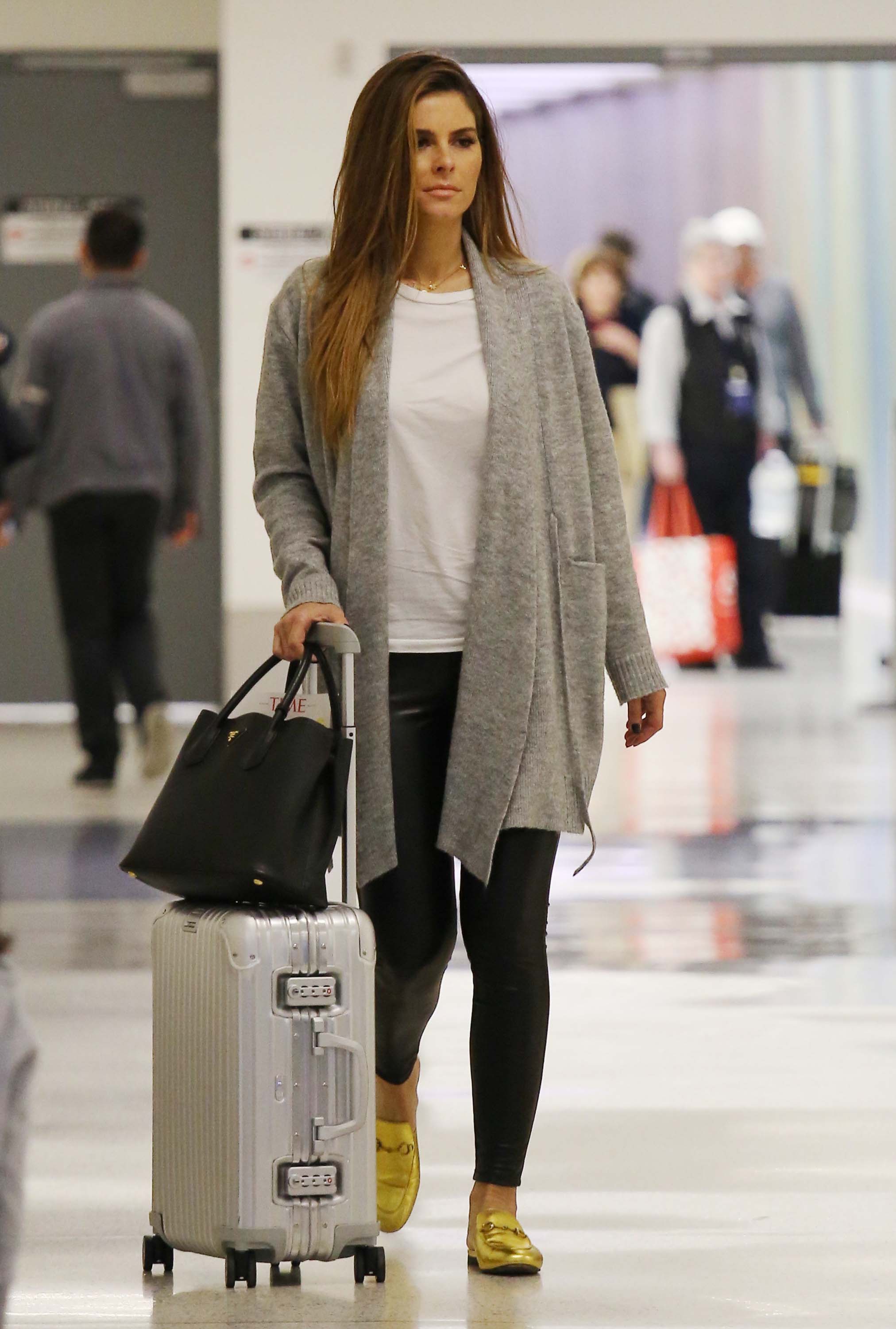 Maria Menounos arrives at LAX