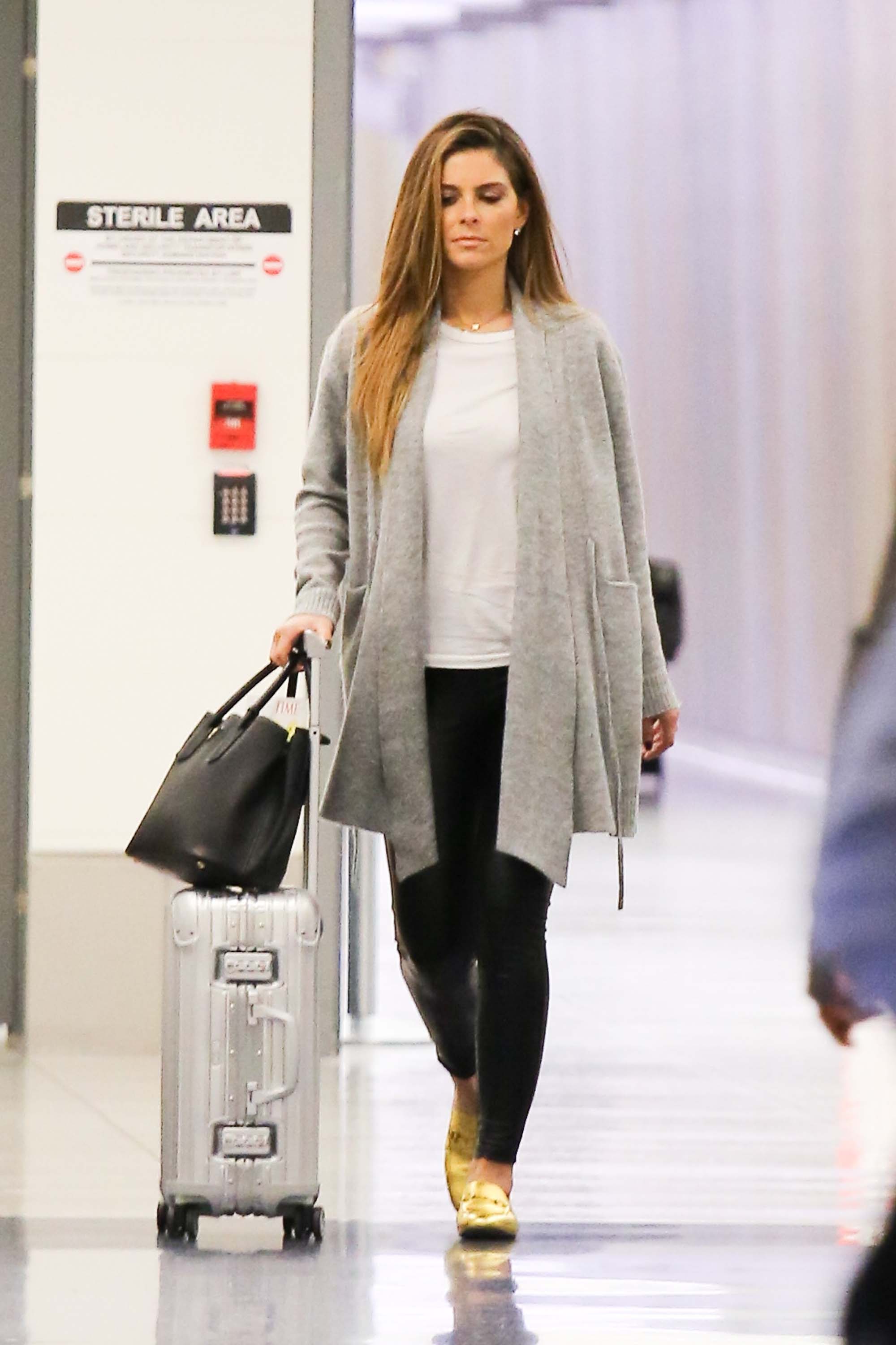 Maria Menounos arrives at LAX