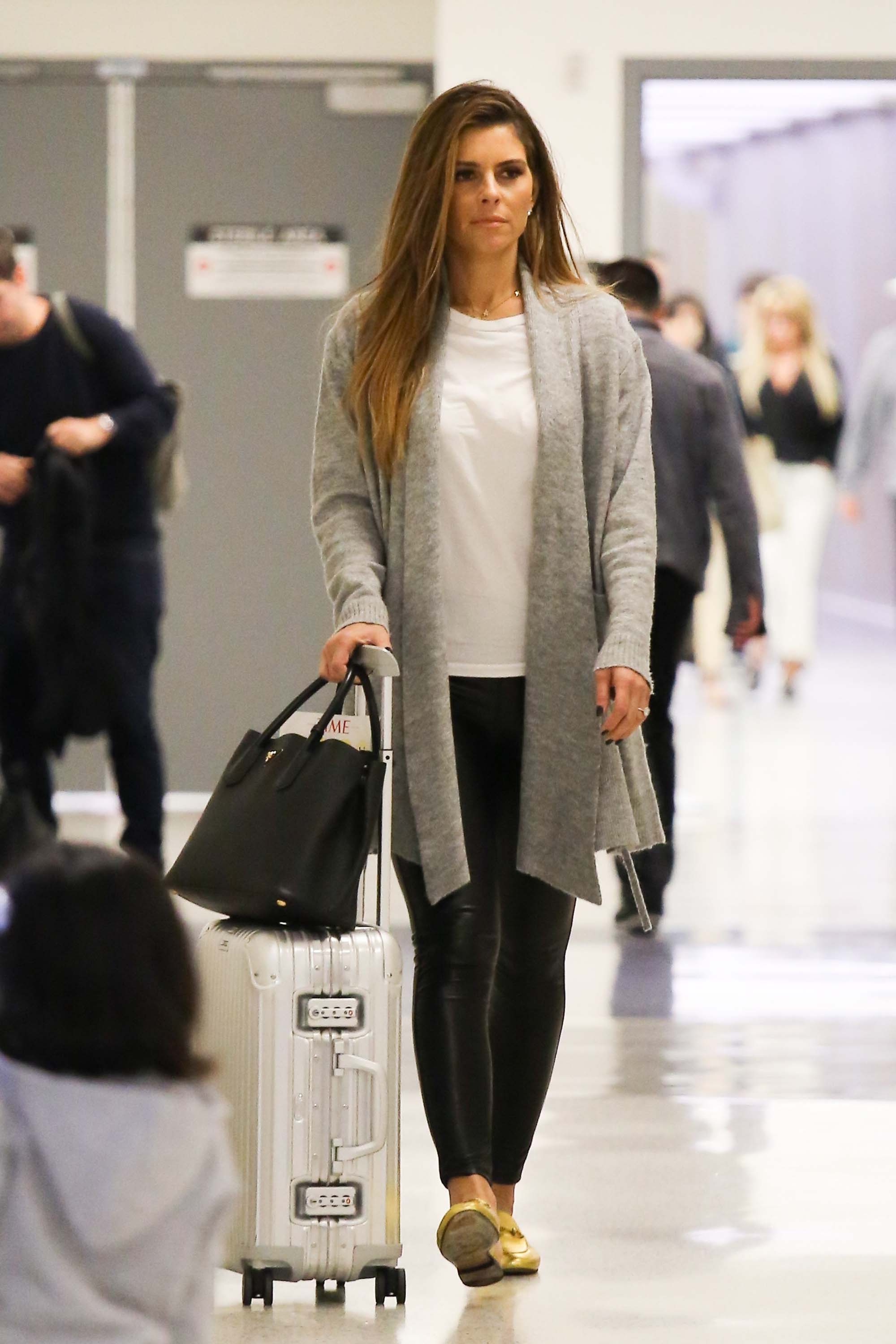 Maria Menounos arrives at LAX