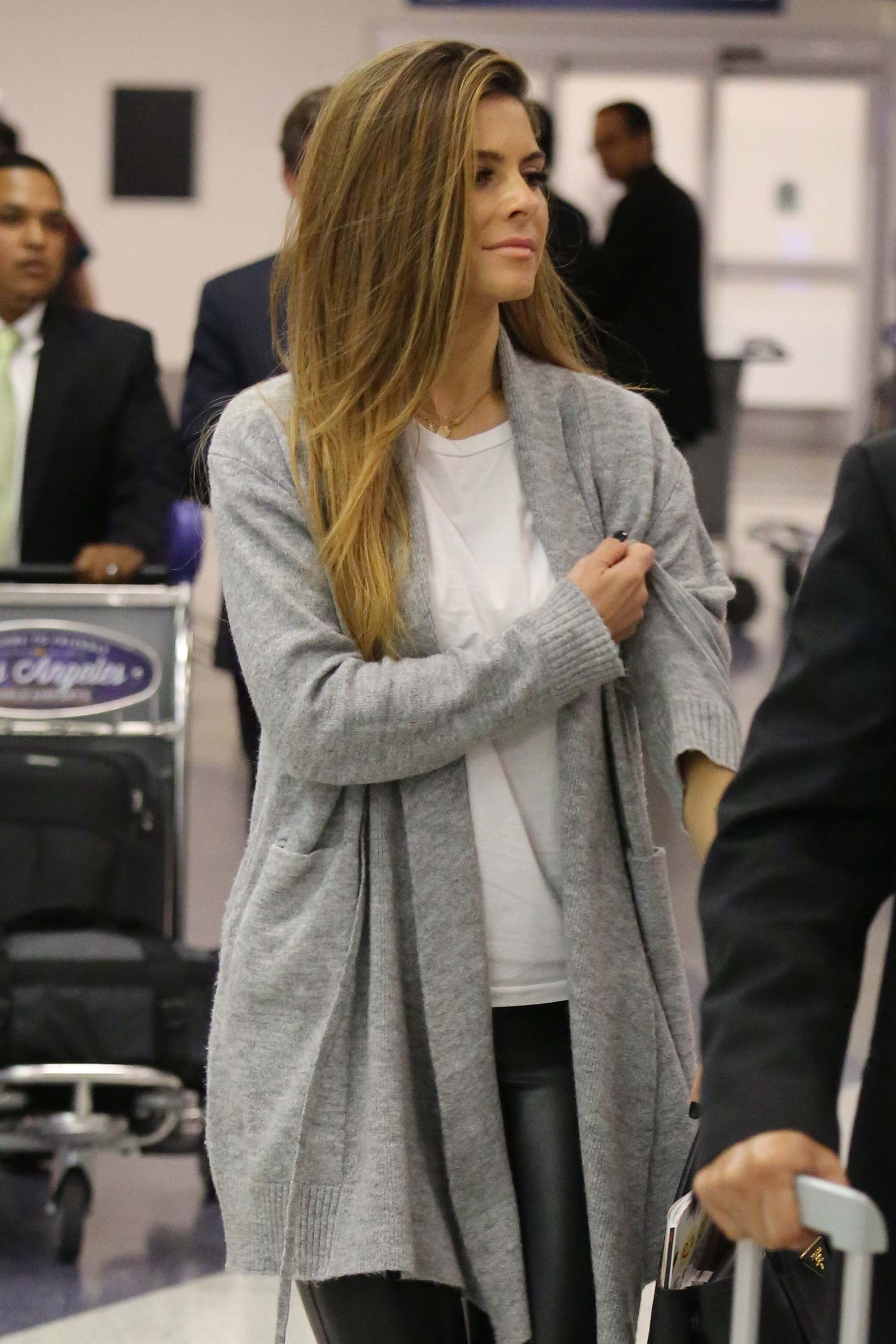 Maria Menounos arrives at LAX