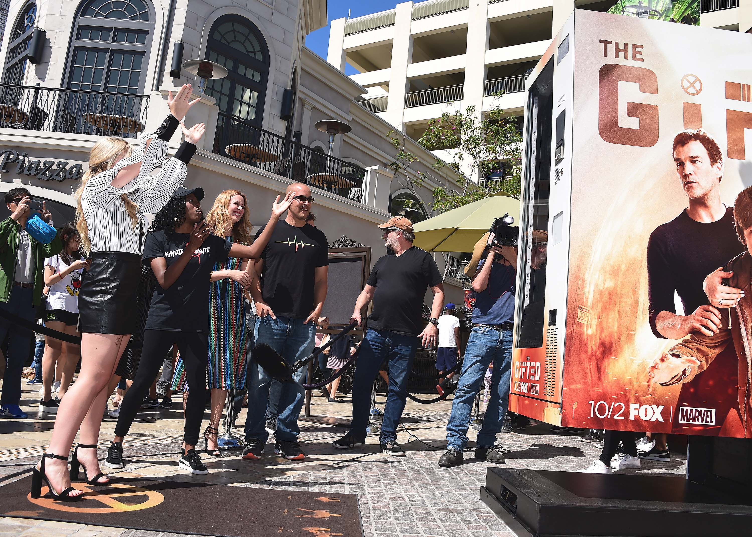 Natalie Alyn Lind attends The Gifted Vending Machine Stunt