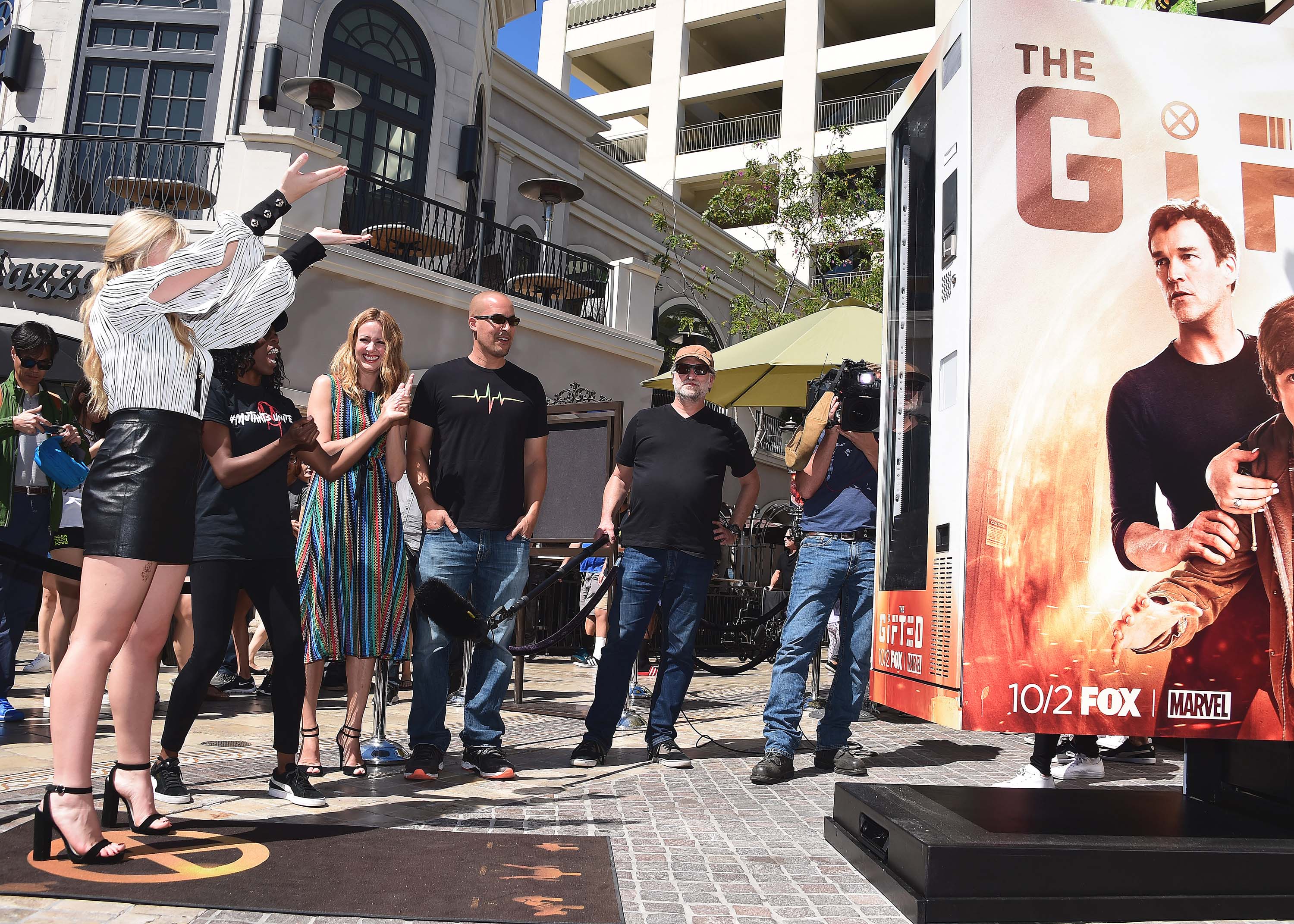 Natalie Alyn Lind attends The Gifted Vending Machine Stunt