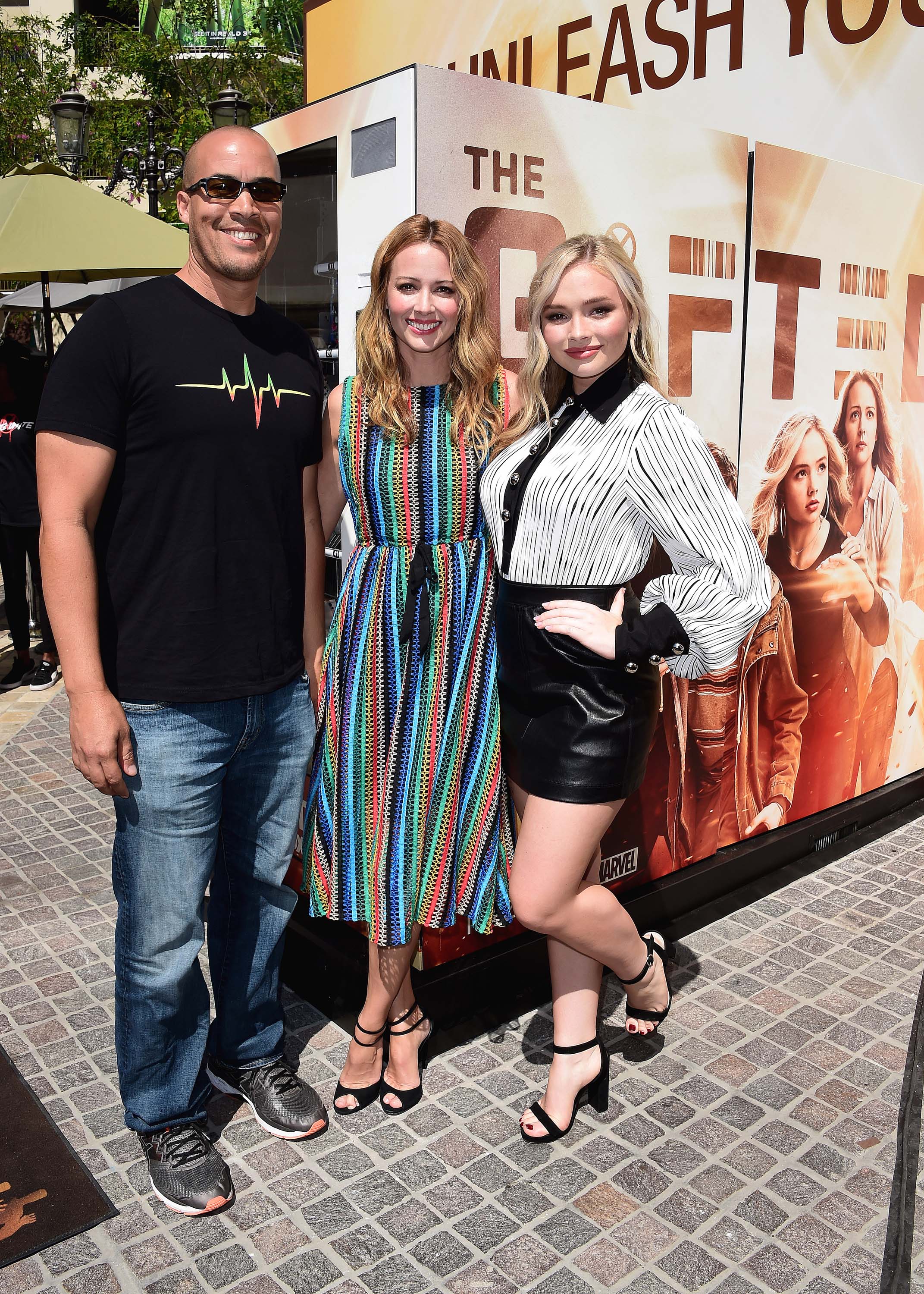 Natalie Alyn Lind attends The Gifted Vending Machine Stunt