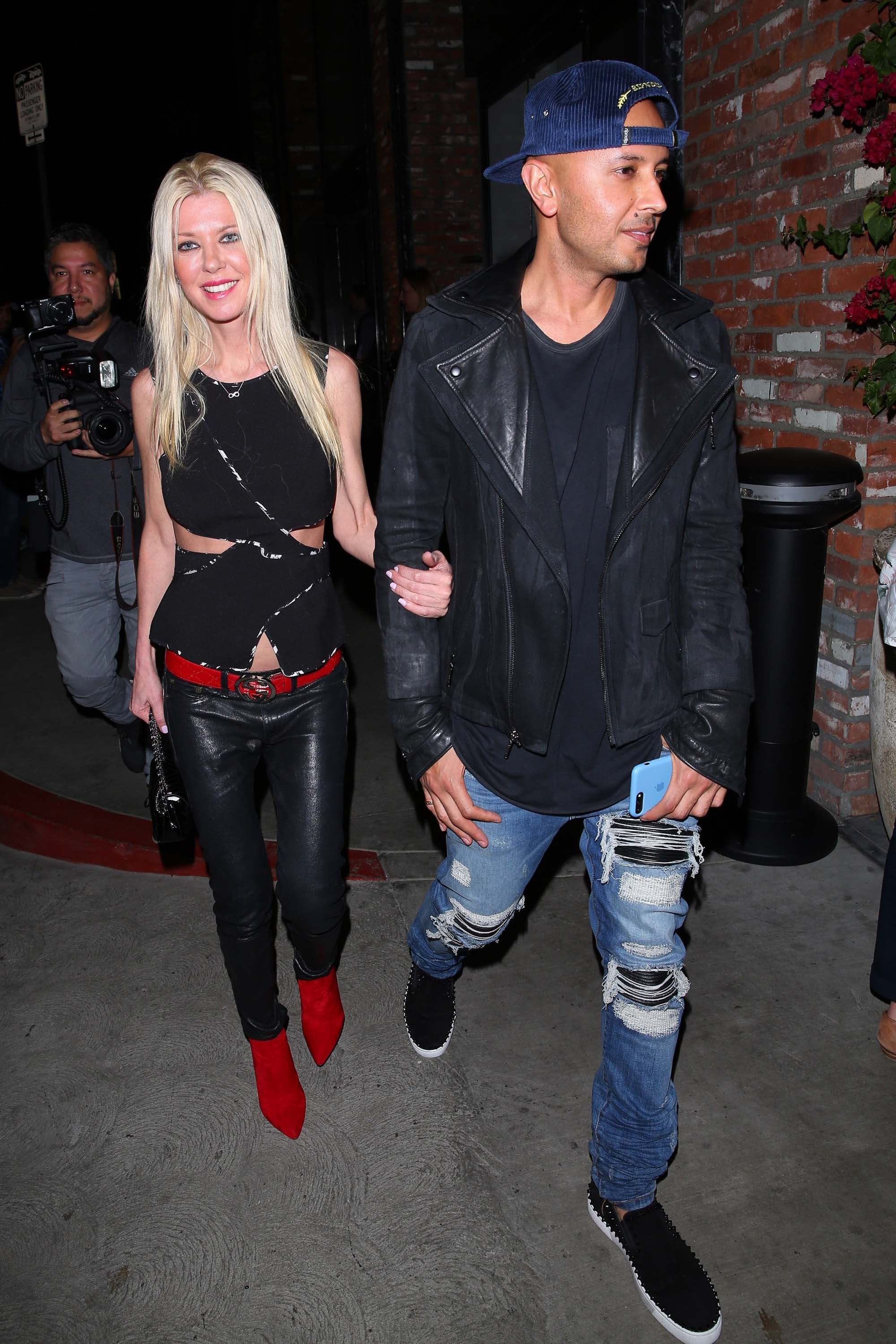 Tara Reid was spotted arriving at Beauty & Essex nightclub