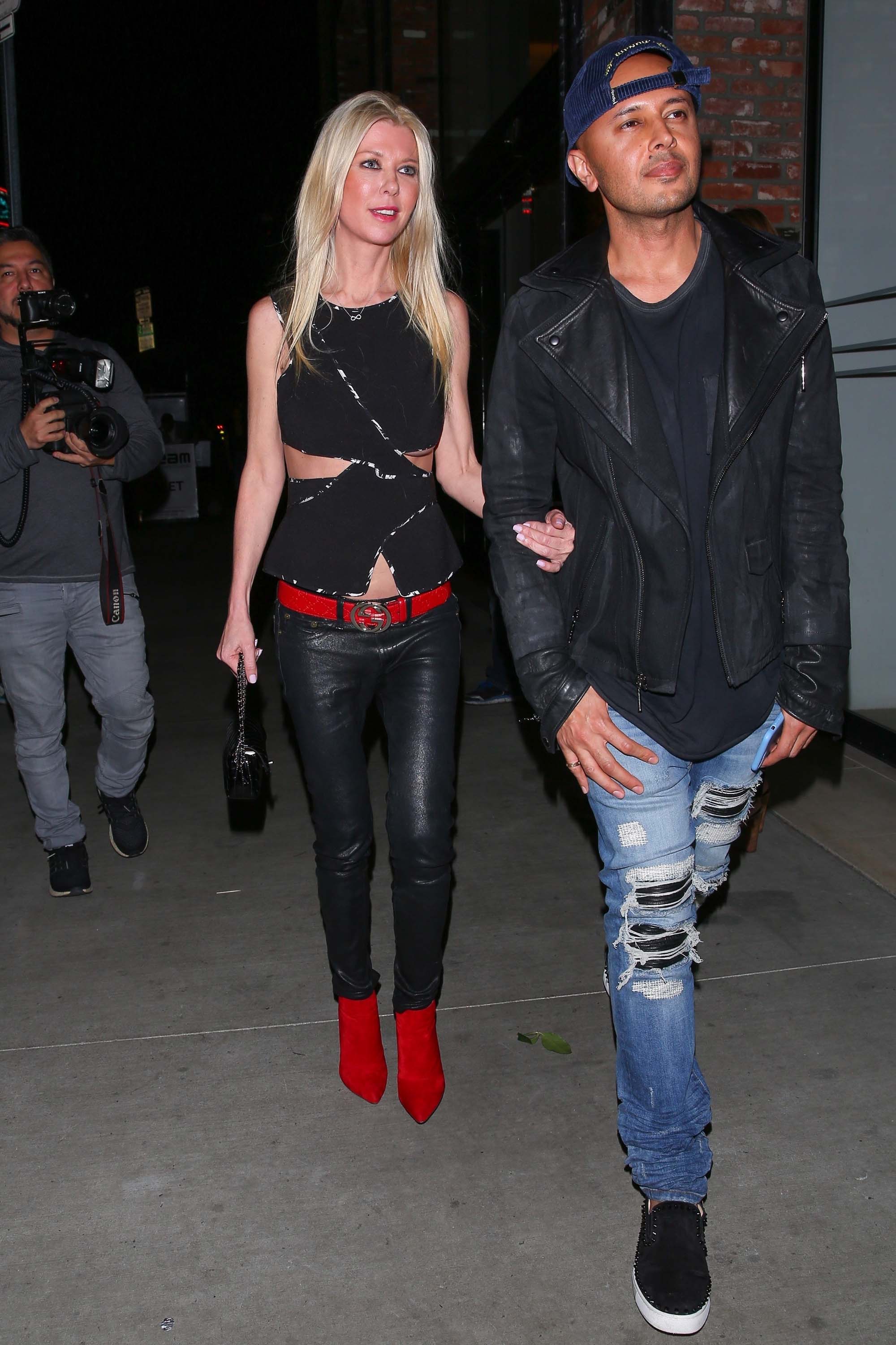 Tara Reid was spotted arriving at Beauty & Essex nightclub