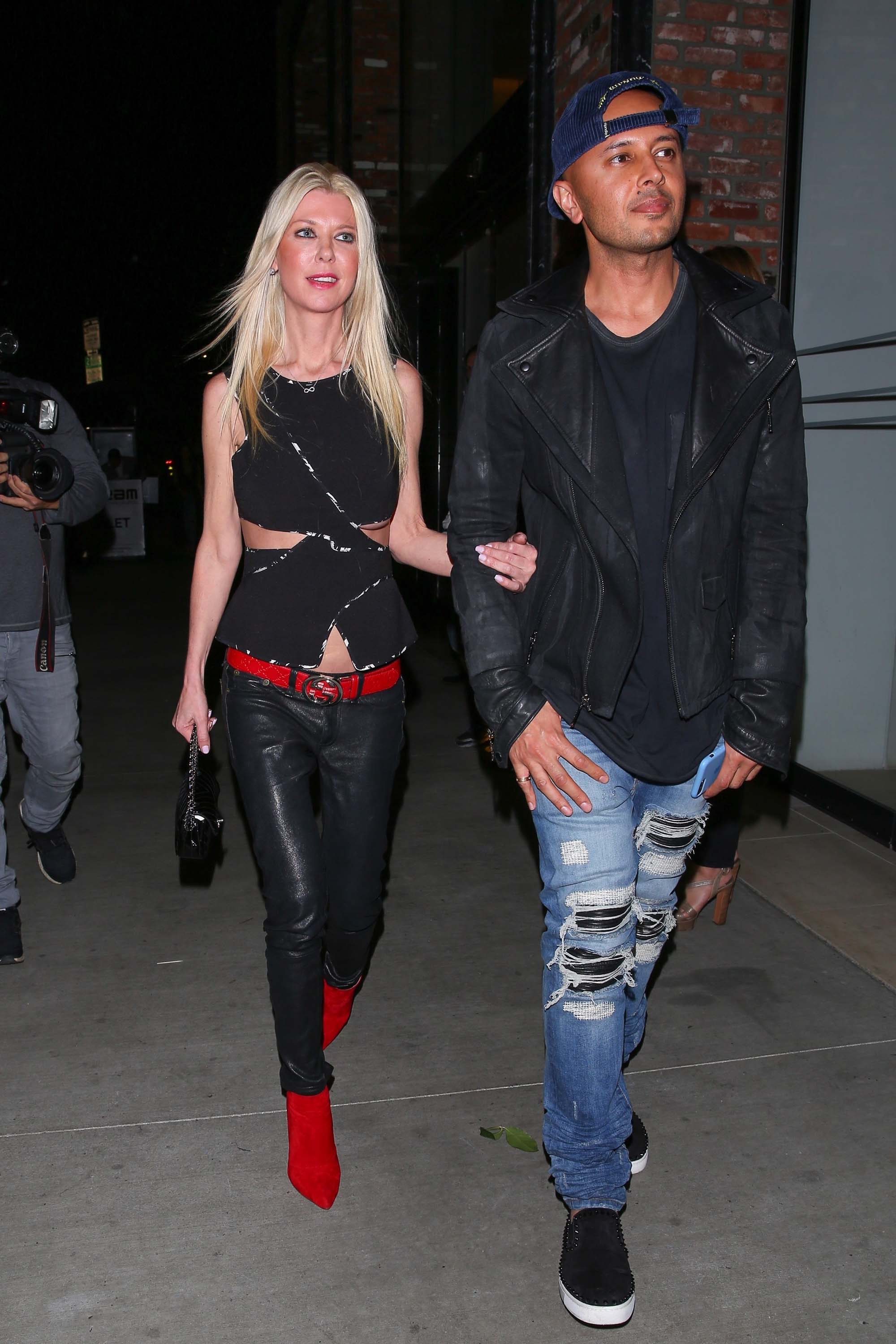 Tara Reid was spotted arriving at Beauty & Essex nightclub