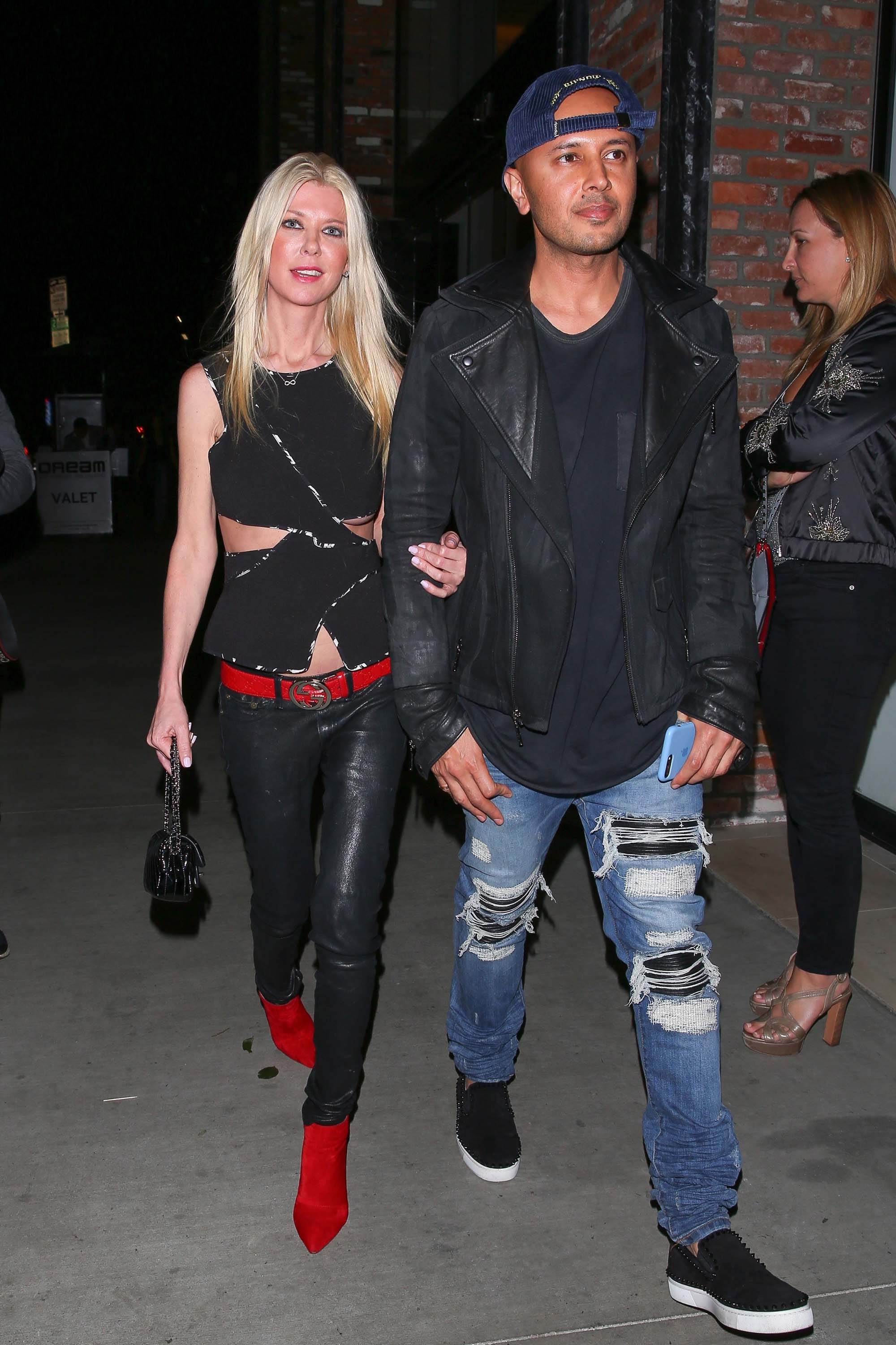 Tara Reid was spotted arriving at Beauty & Essex nightclub