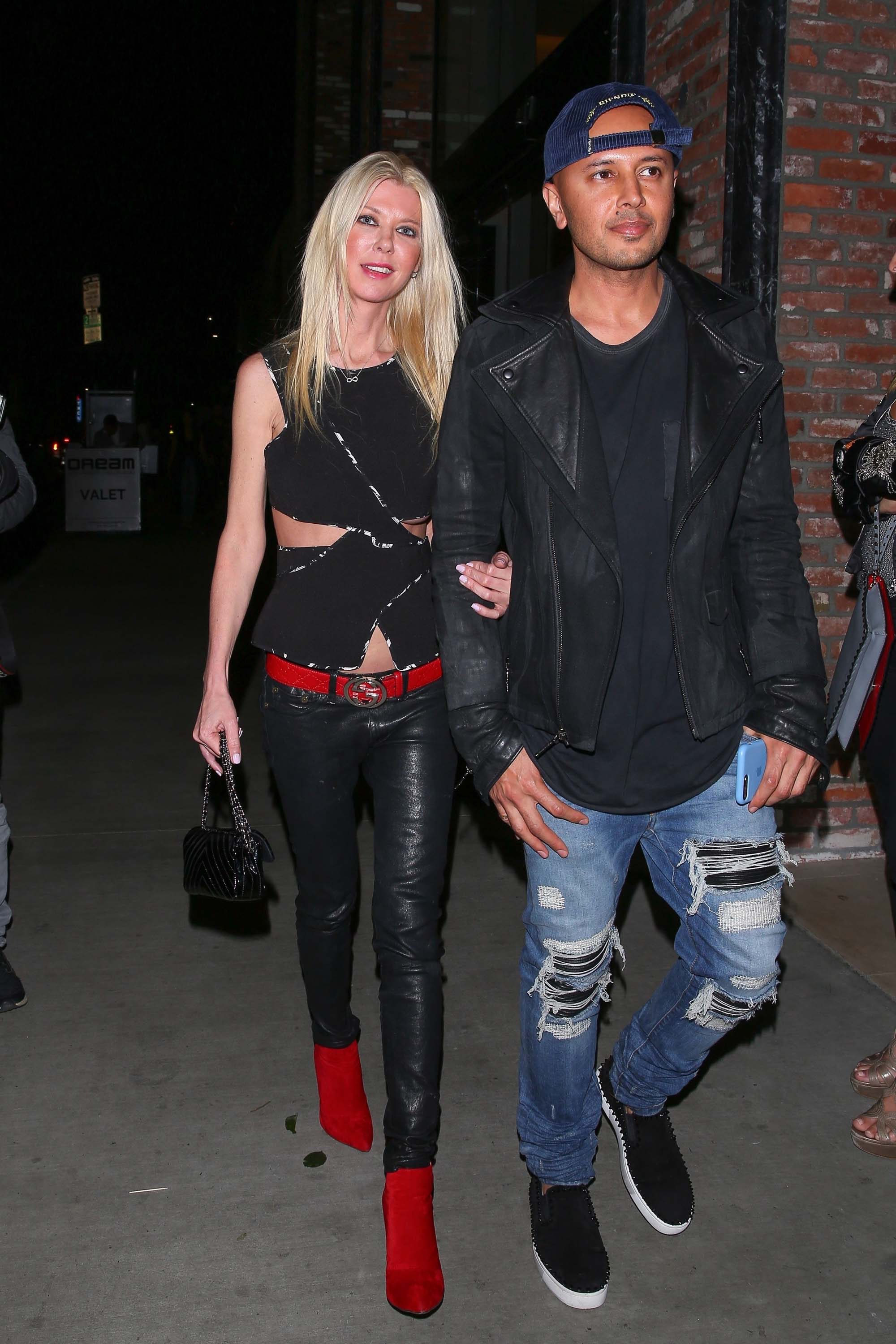 Tara Reid was spotted arriving at Beauty & Essex nightclub