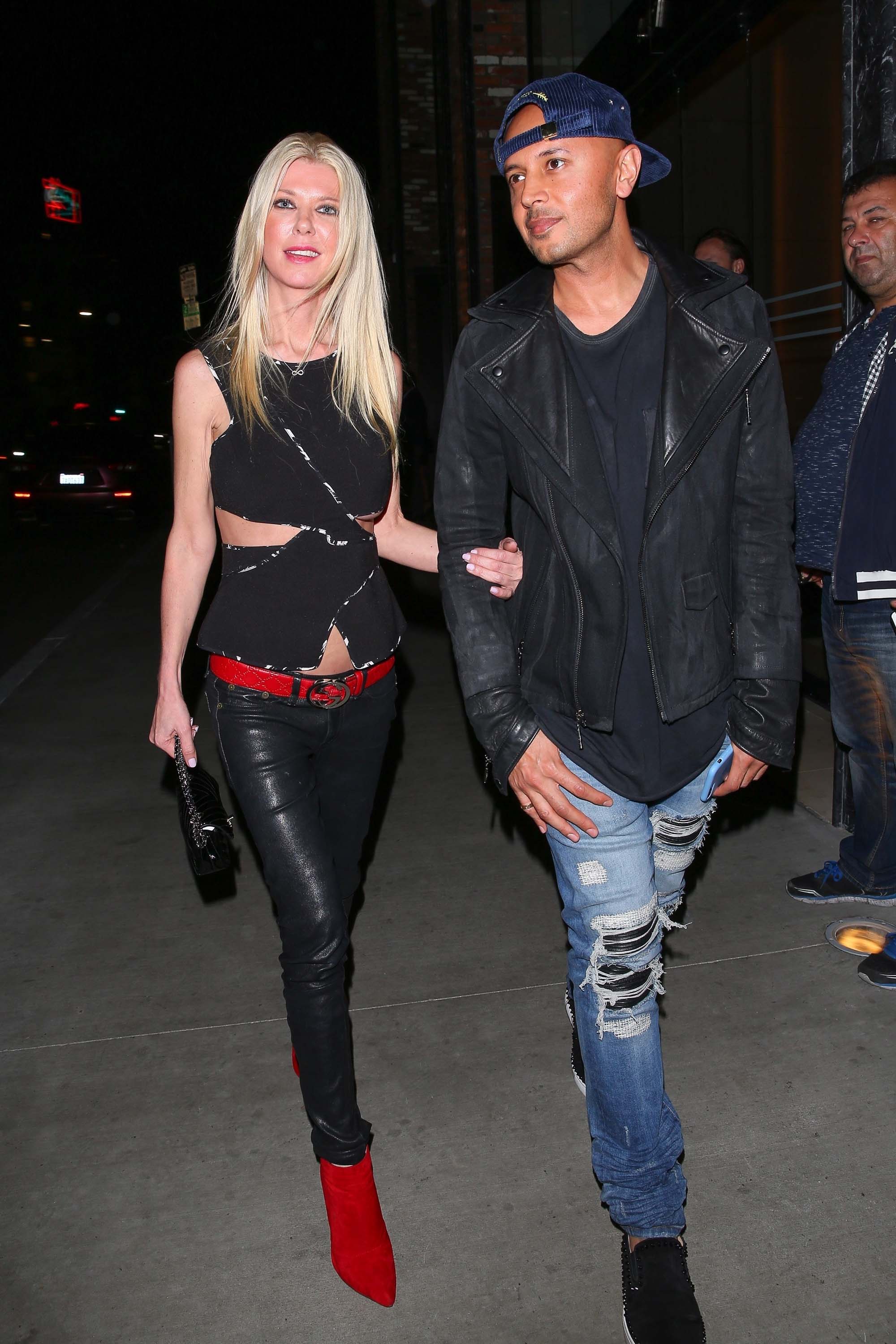 Tara Reid was spotted arriving at Beauty & Essex nightclub