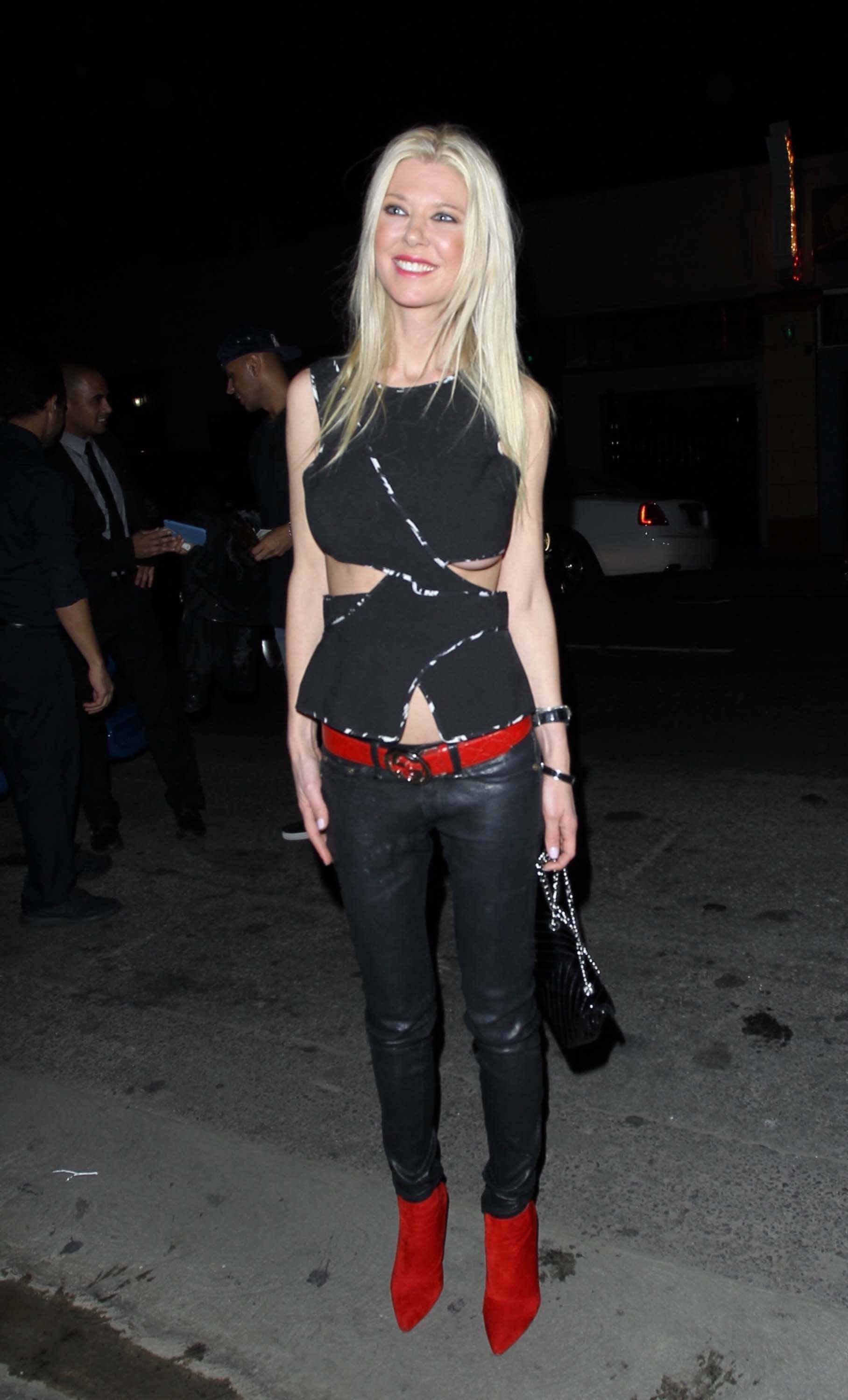 Tara Reid was spotted arriving at Beauty & Essex nightclub