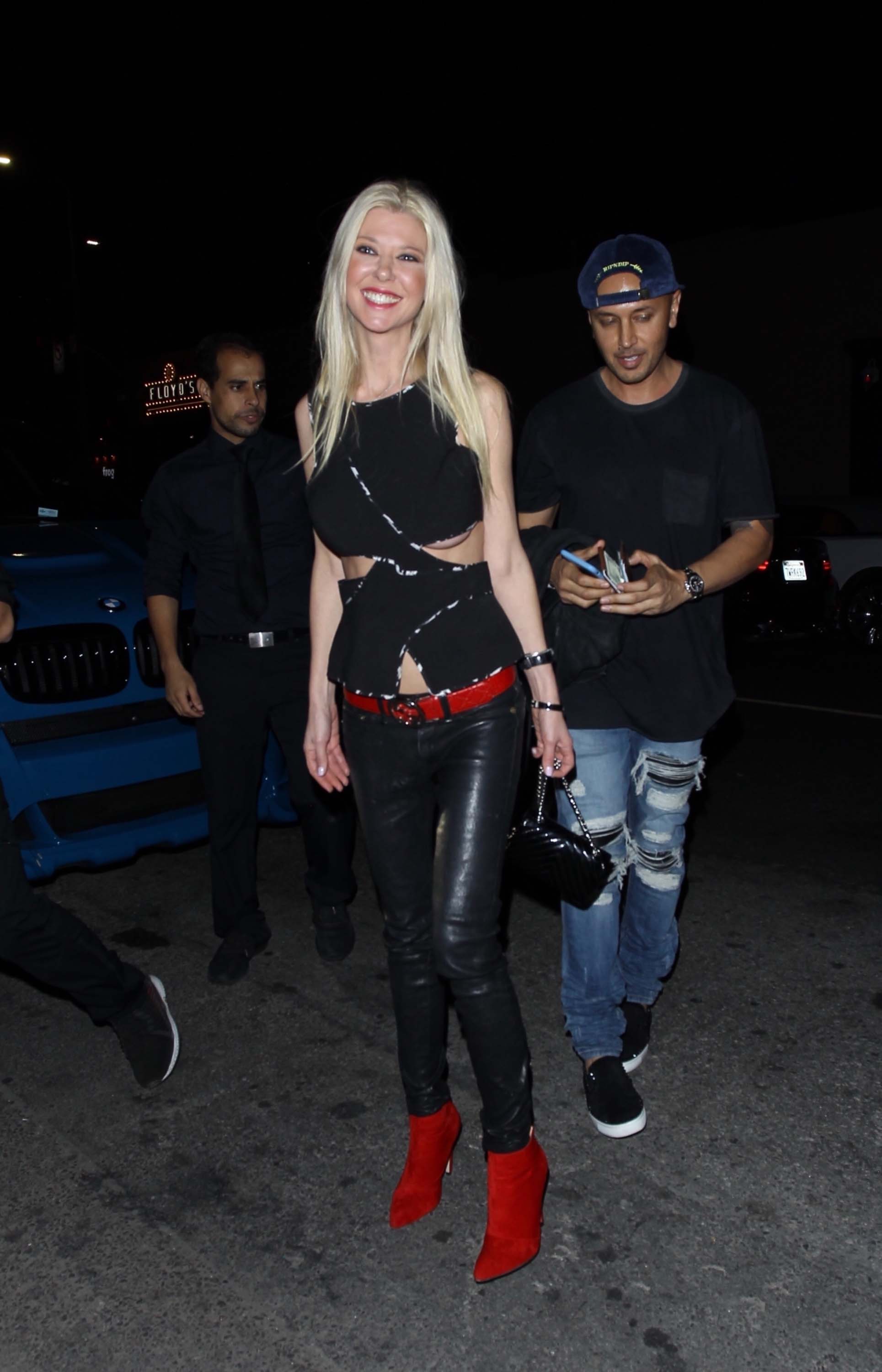 Tara Reid was spotted arriving at Beauty & Essex nightclub