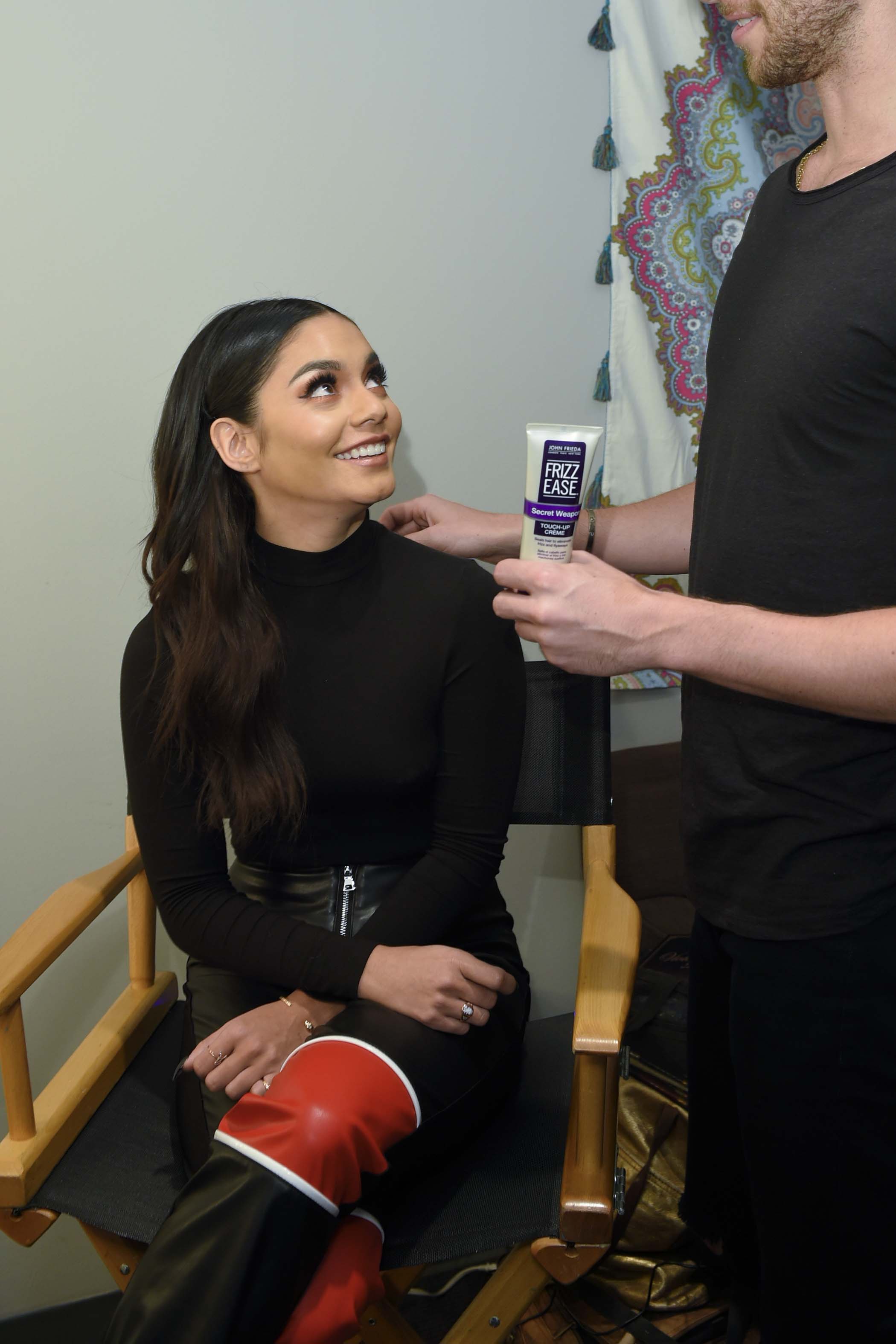 Vanessa Anne Hudgens backstage at SYTYCD