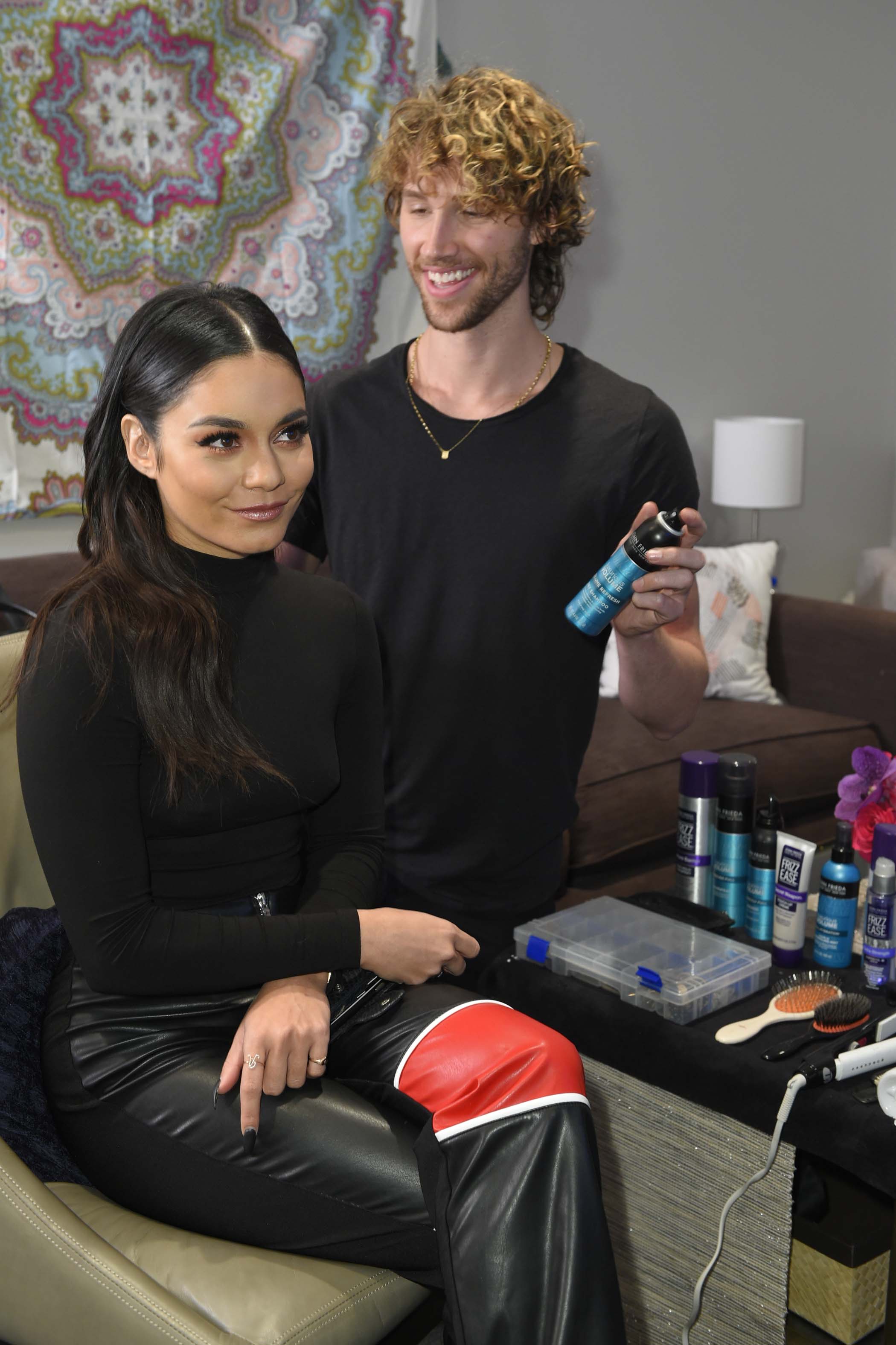 Vanessa Anne Hudgens backstage at SYTYCD