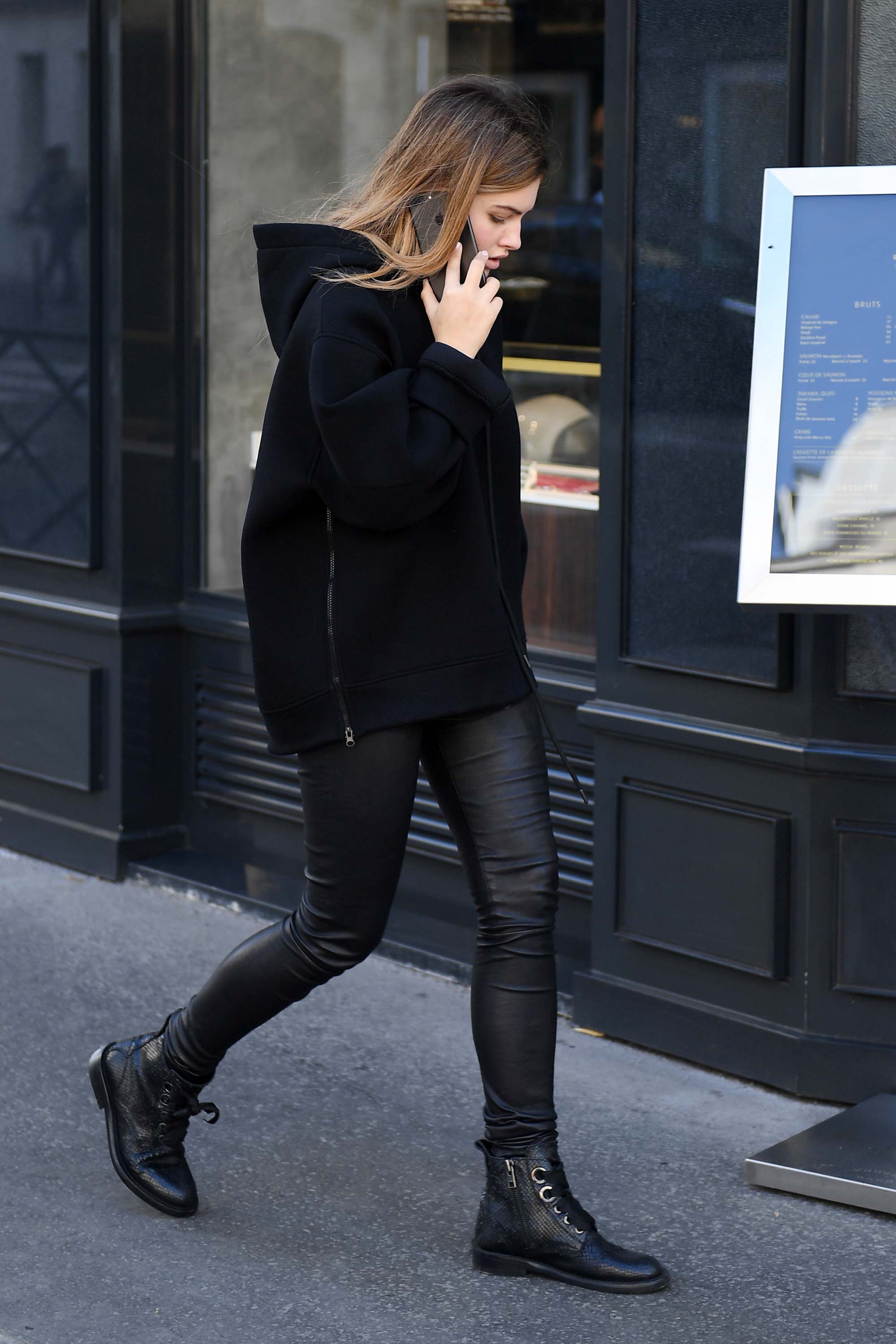 Thylane Blondeau out in Paris