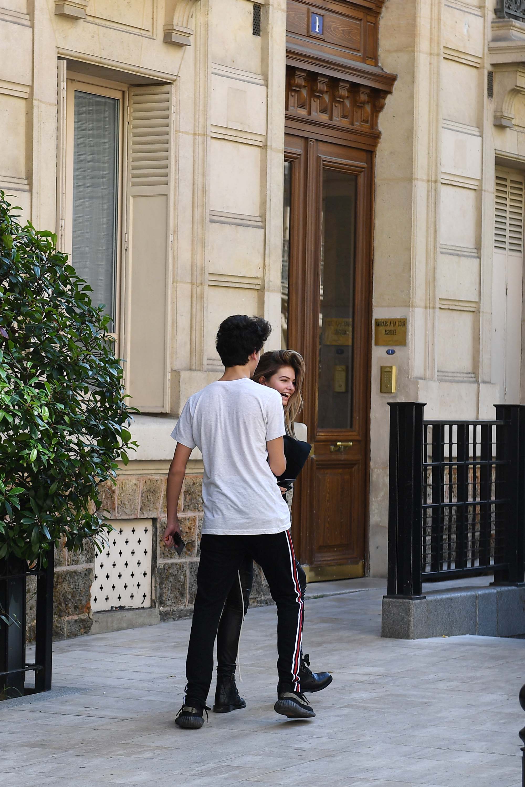 Thylane Blondeau out in Paris