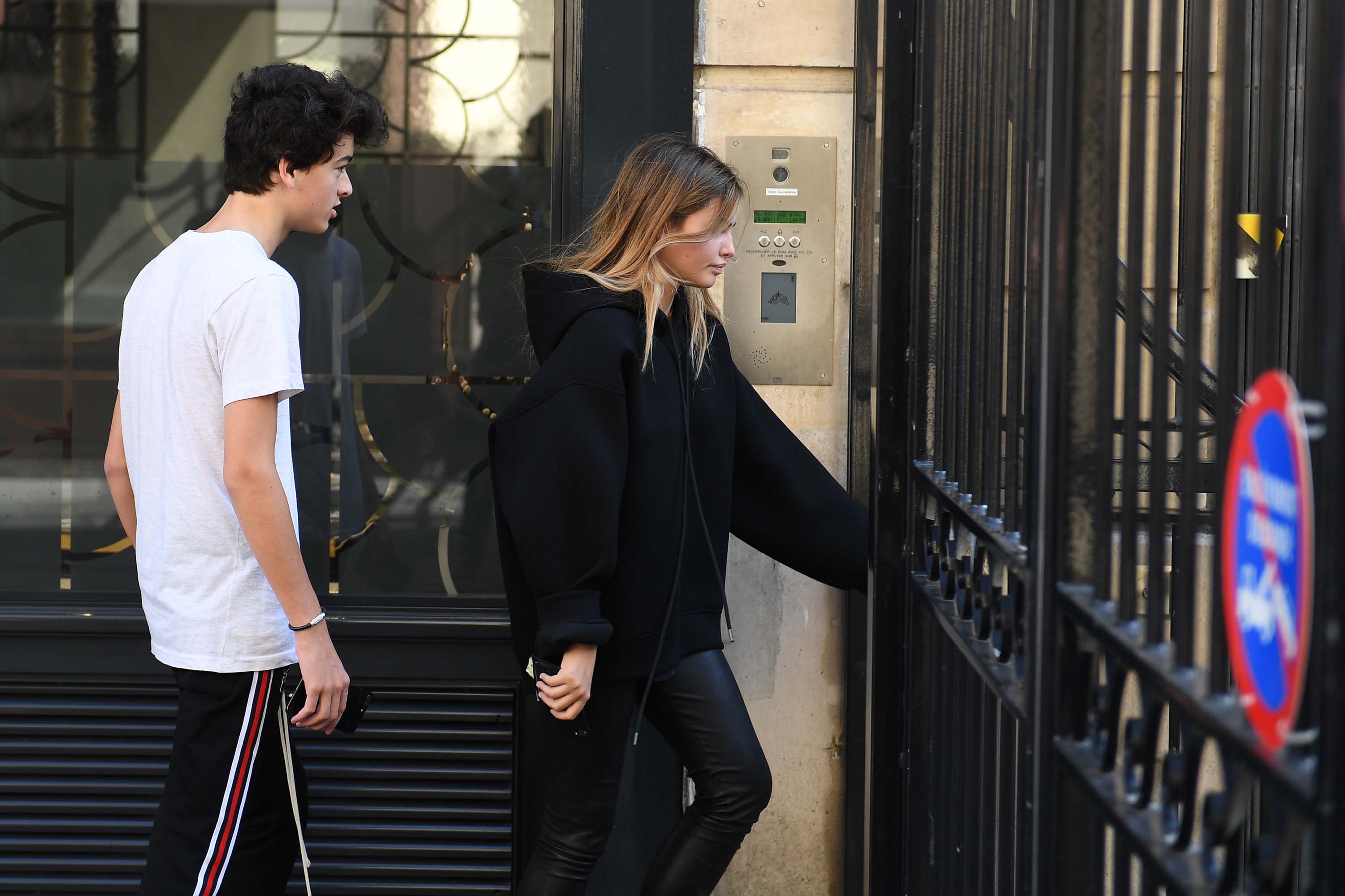 Thylane Blondeau out in Paris