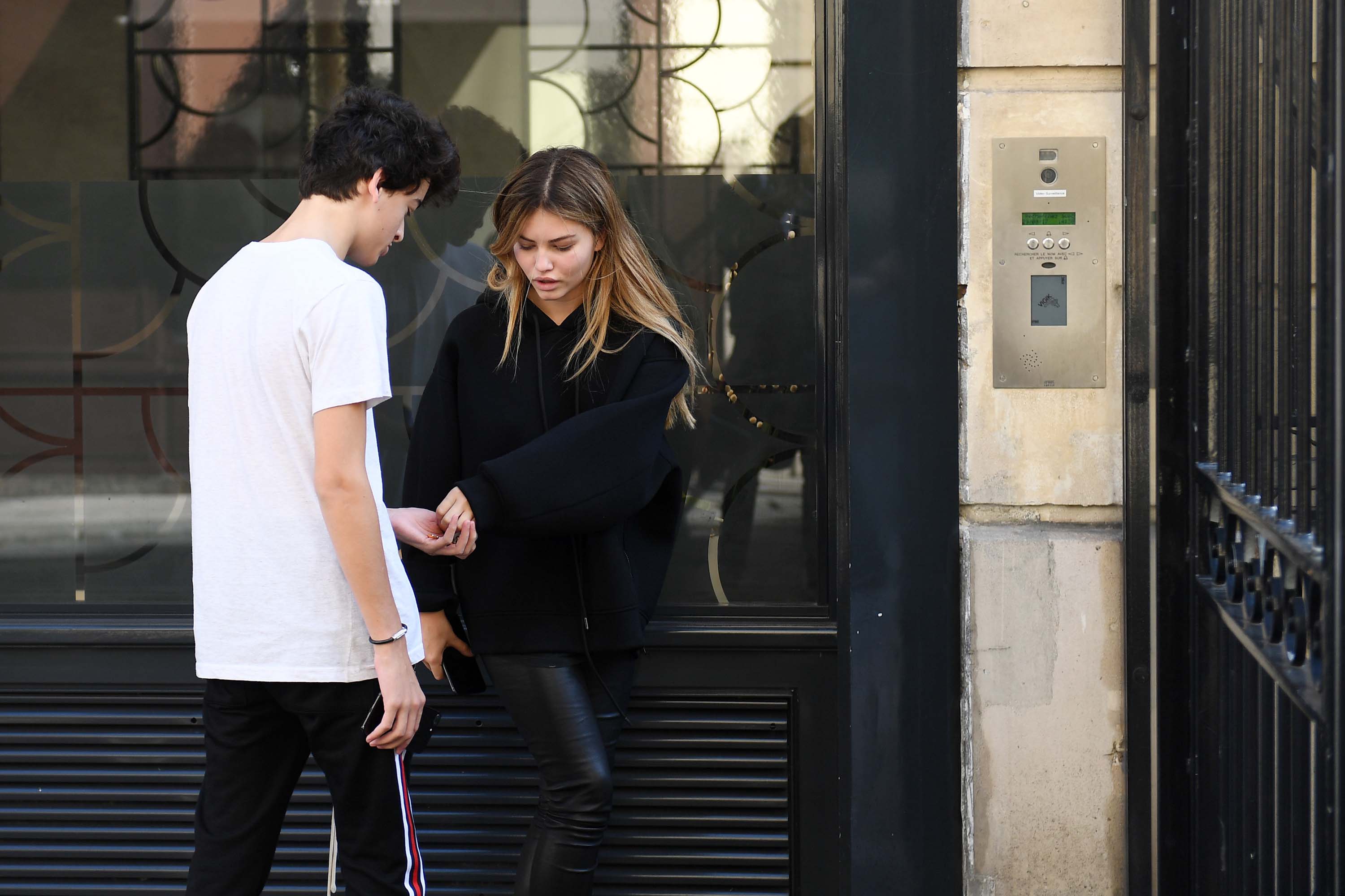 Thylane Blondeau out in Paris