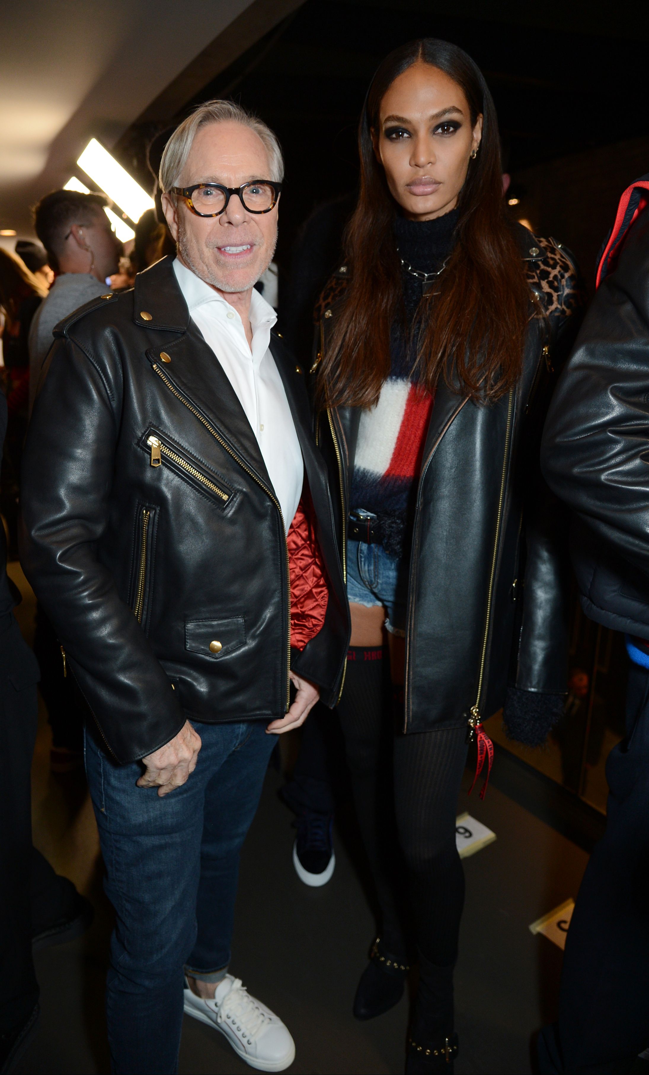 Joan Smalls attends the Tommy Hilfiger show