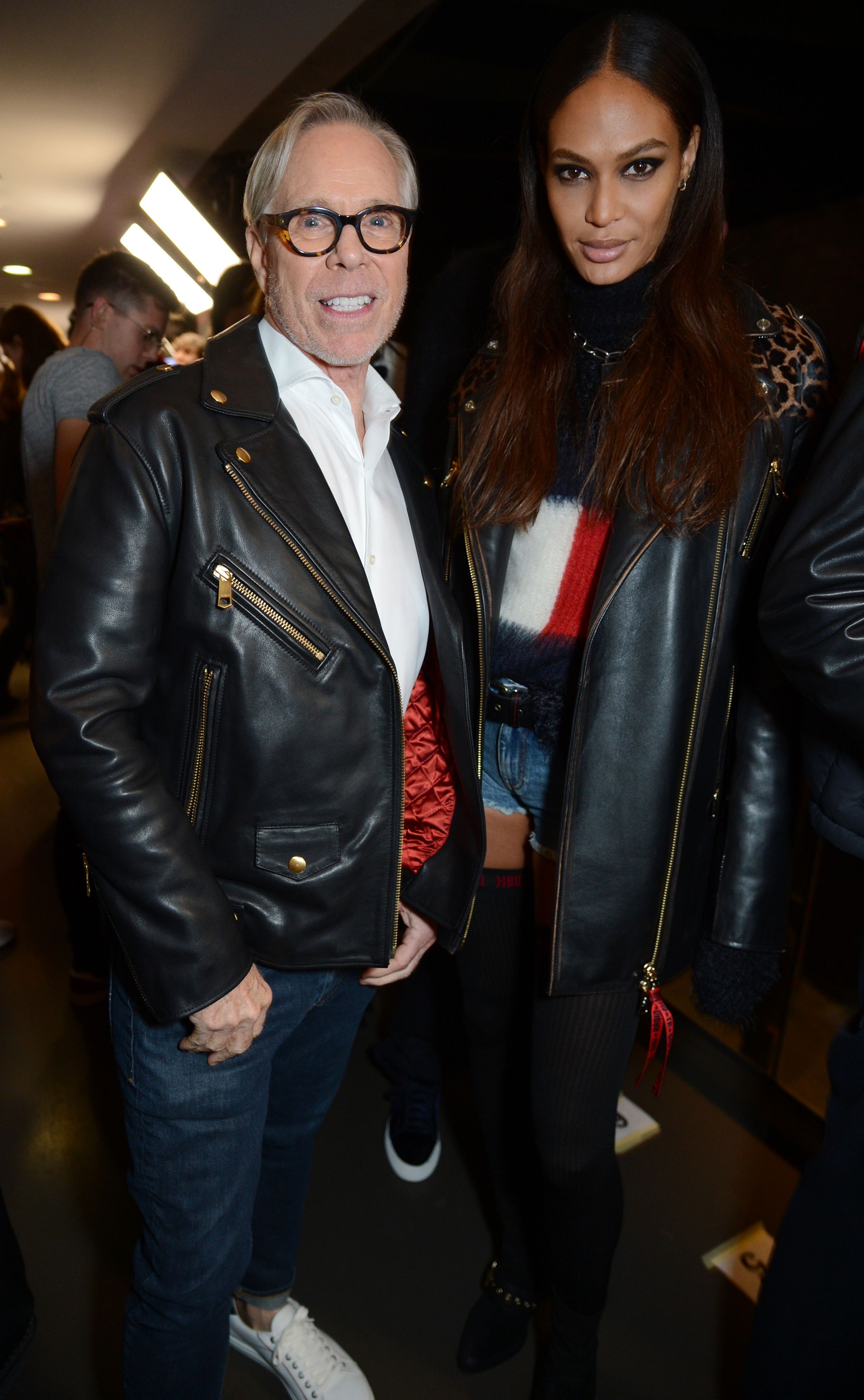 Joan Smalls attends the Tommy Hilfiger show