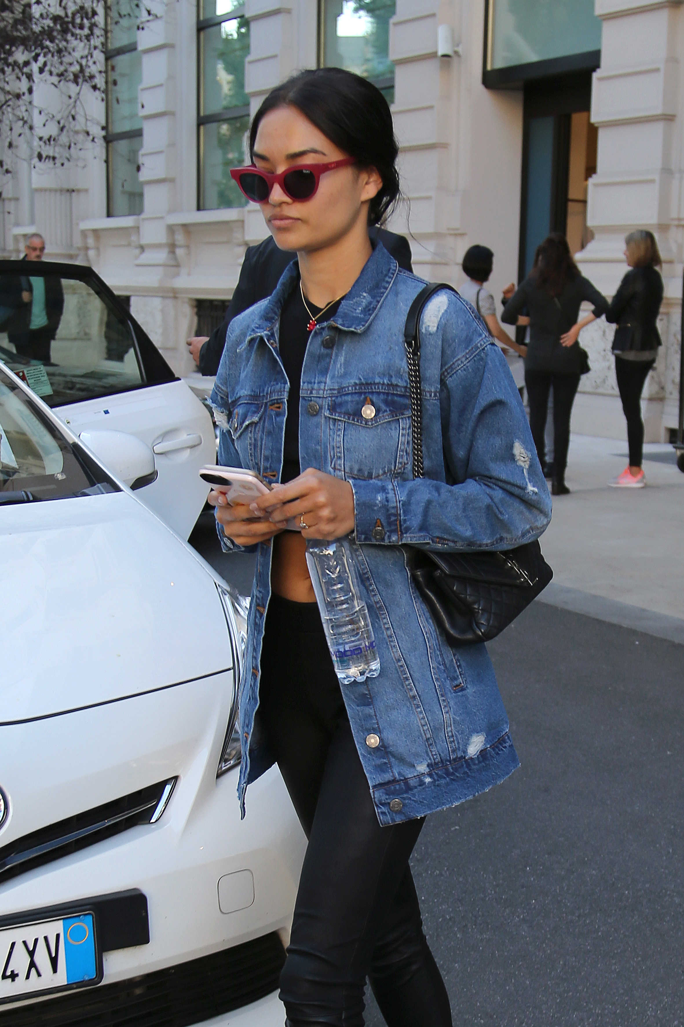 Shanina Shaik out & about in Milan