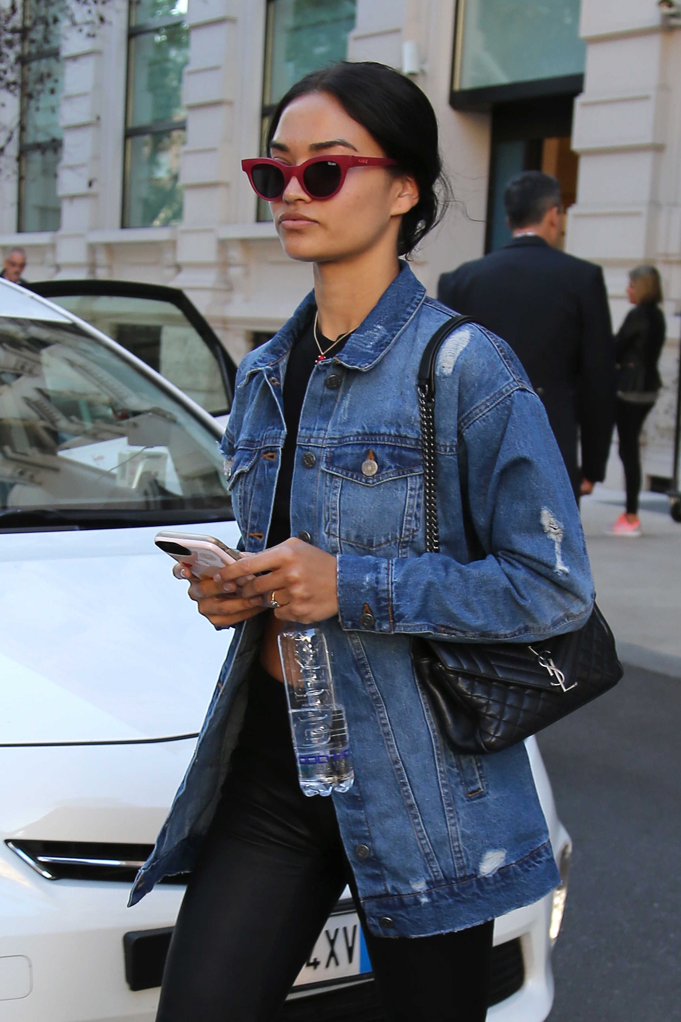 Shanina Shaik out & about in Milan