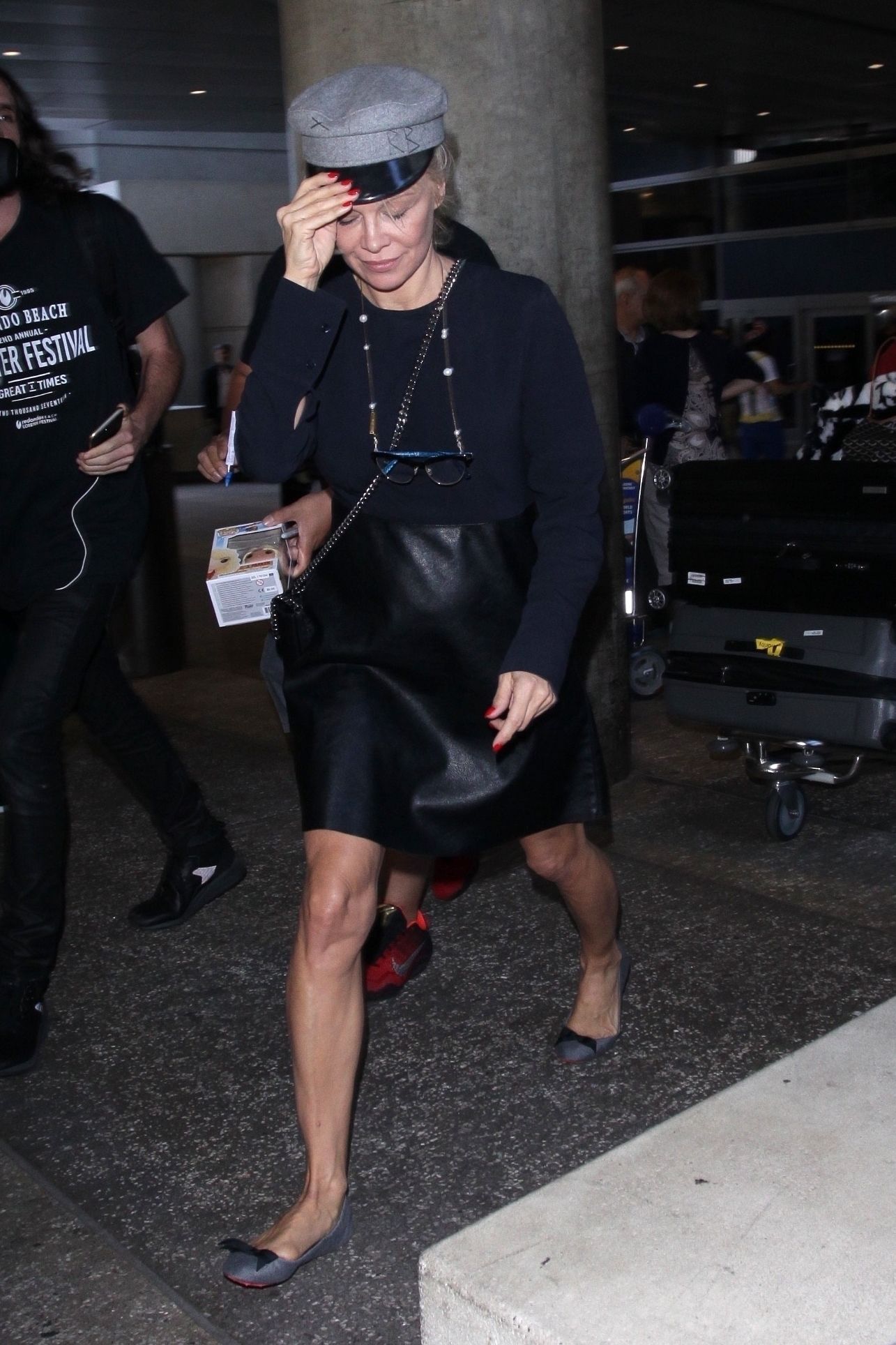 Pamela Anderson arrives at LAX