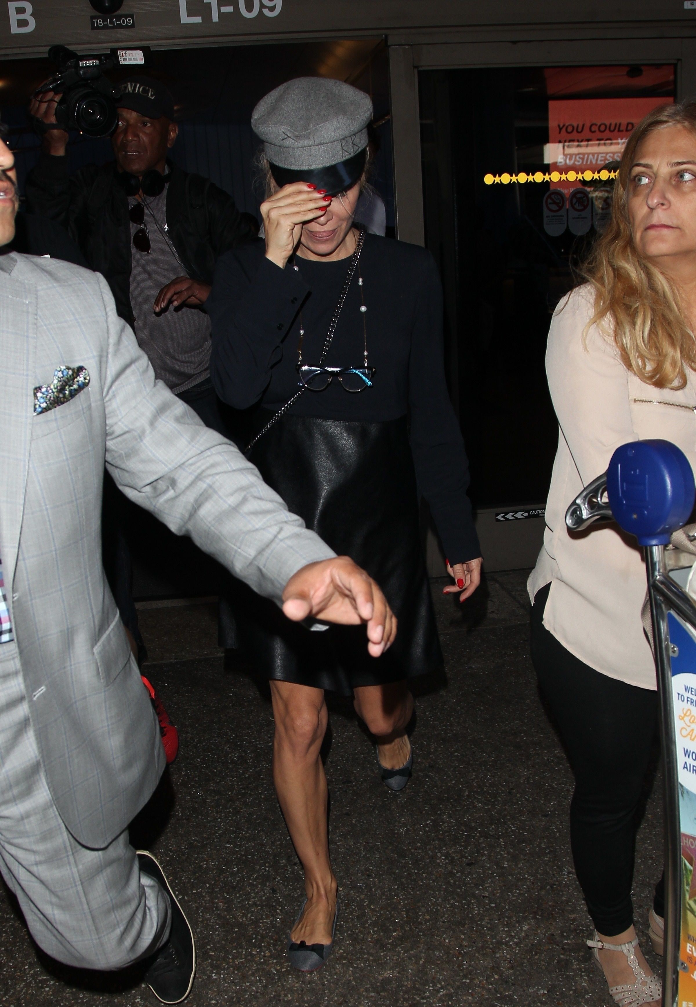 Pamela Anderson arrives at LAX