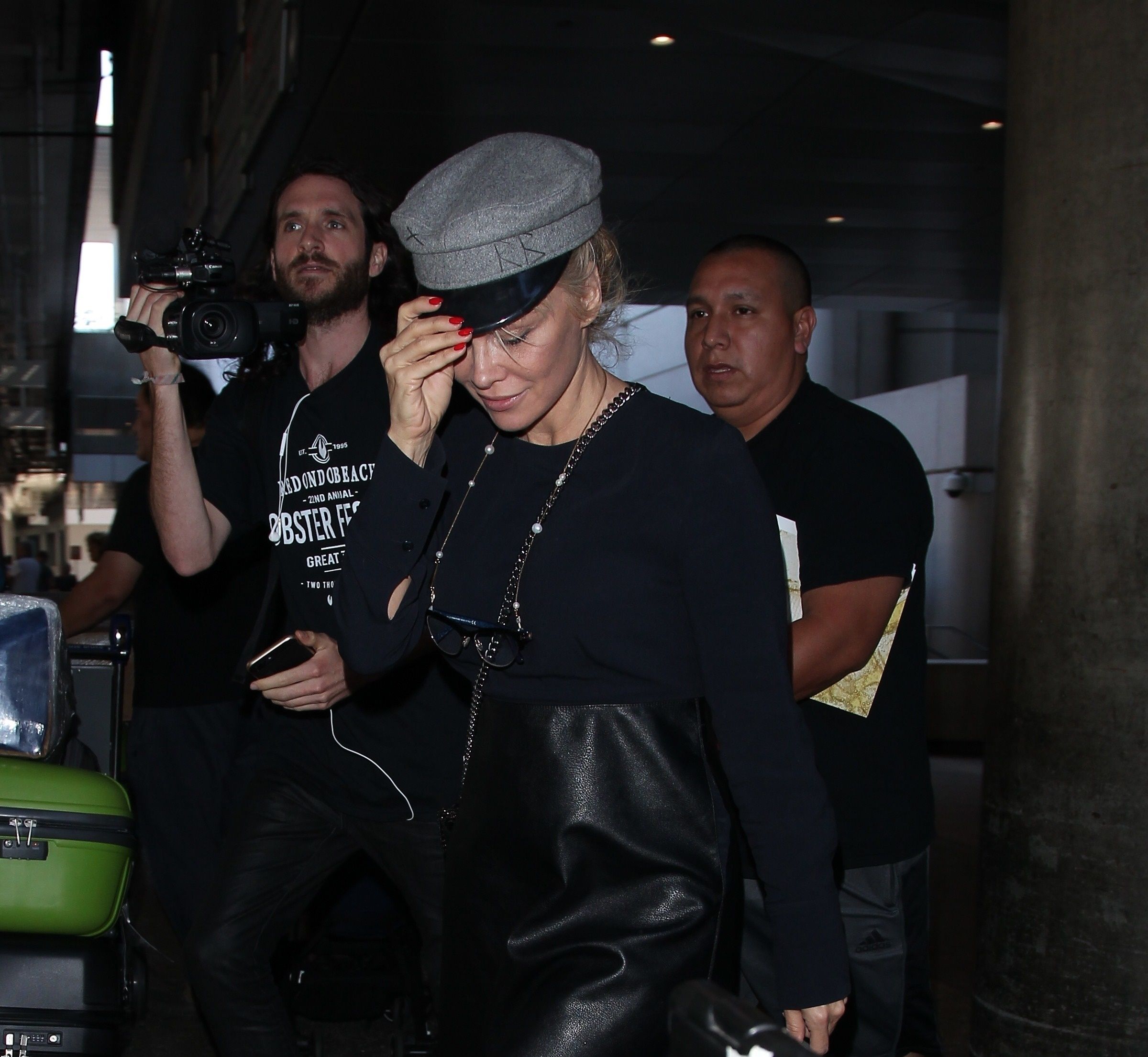 Pamela Anderson arrives at LAX