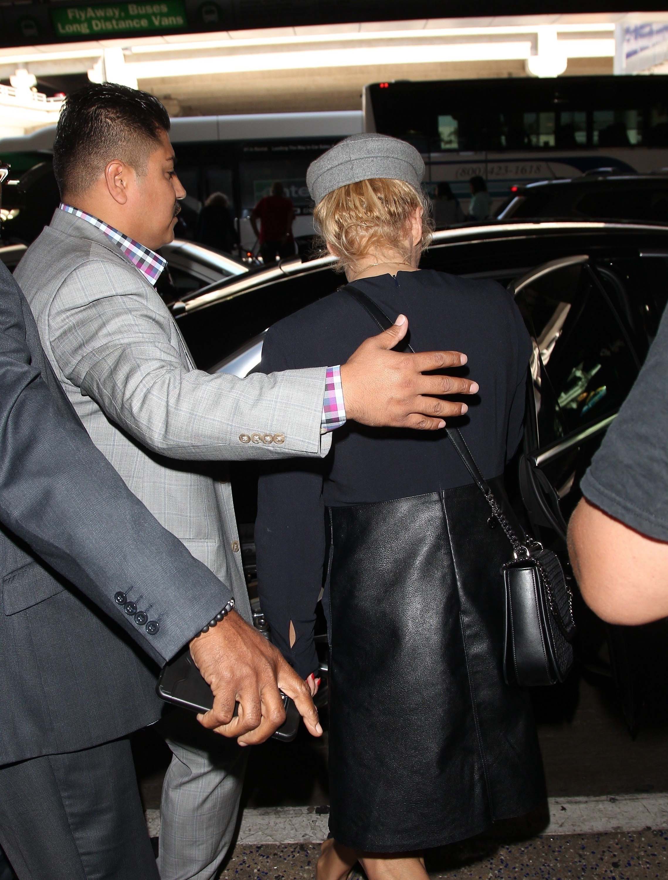 Pamela Anderson arrives at LAX