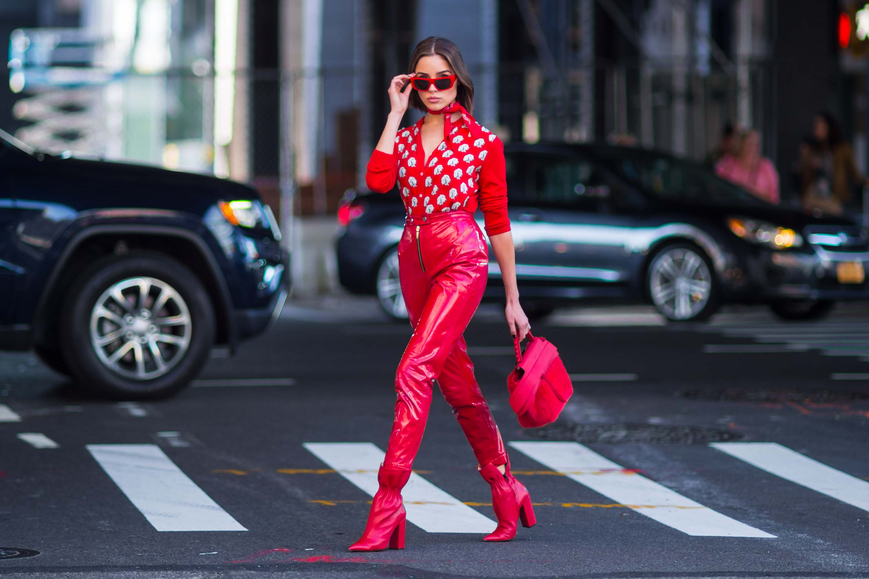 Olivia Culpo seen out in NYC