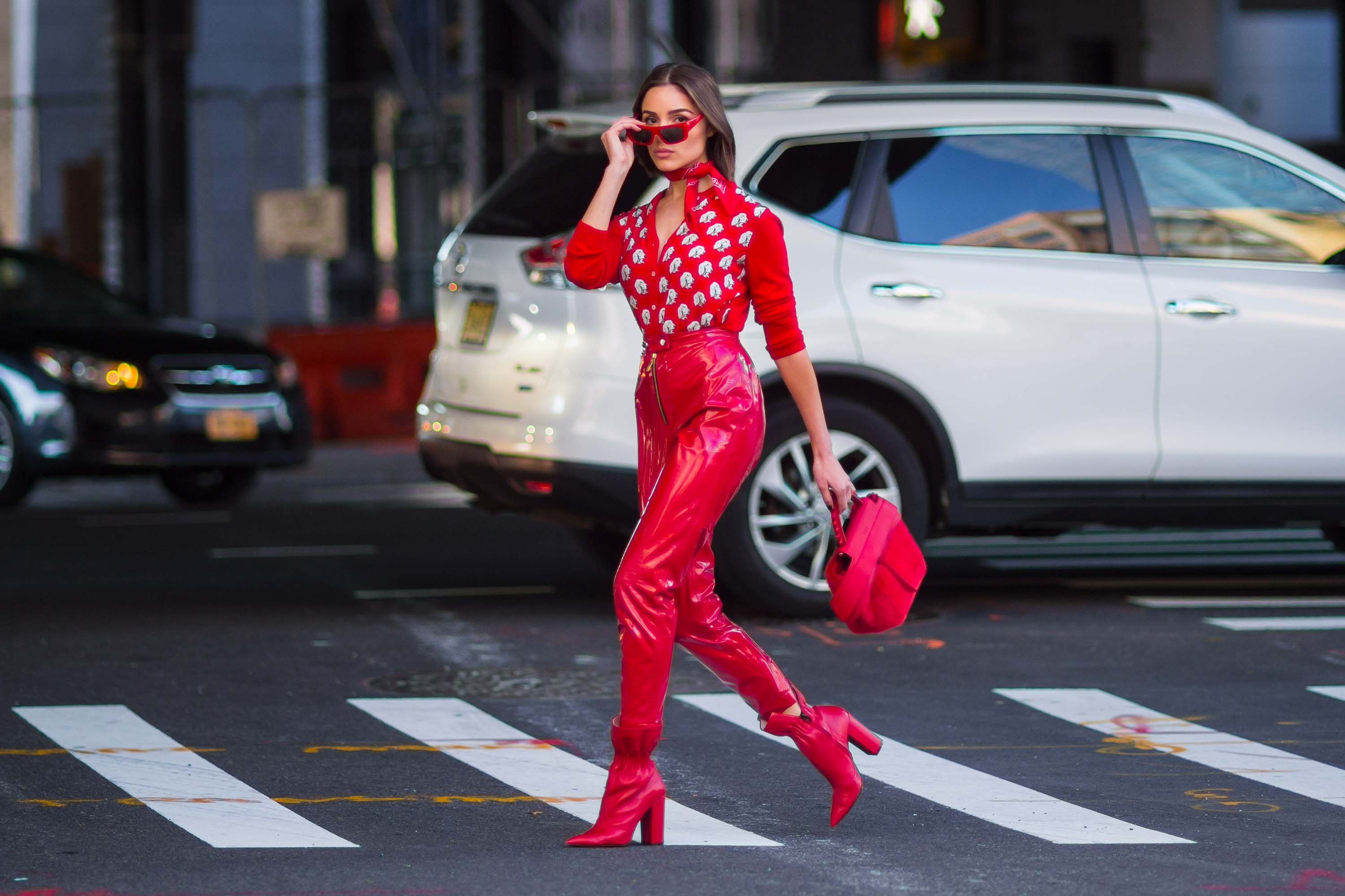 Olivia Culpo seen out in NYC