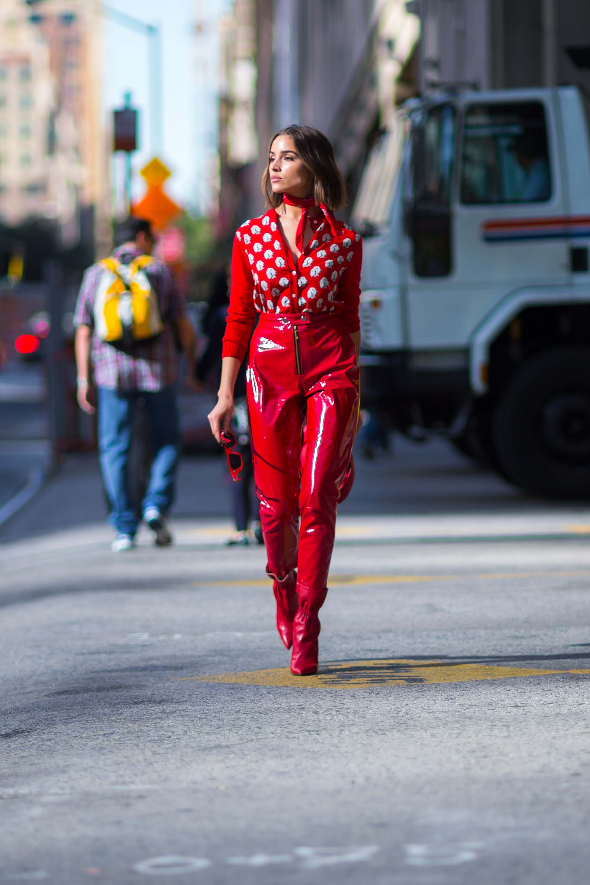 Olivia Culpo seen out in NYC