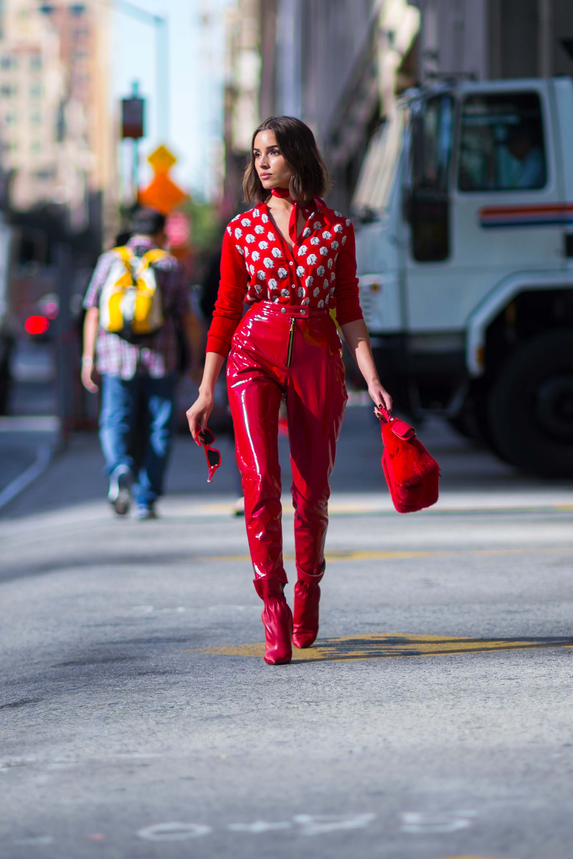 Olivia Culpo seen out in NYC