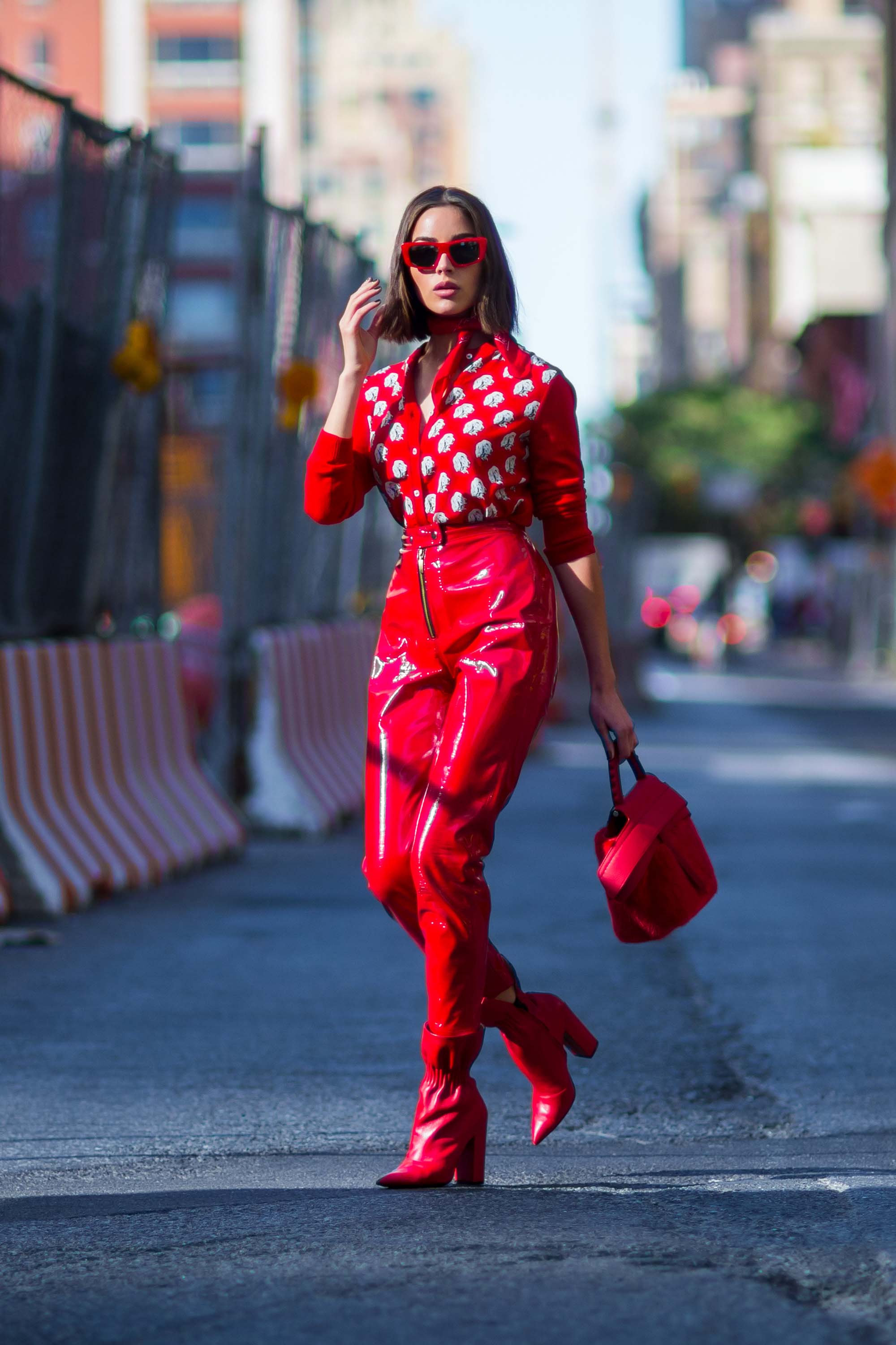 Olivia Culpo seen out in NYC