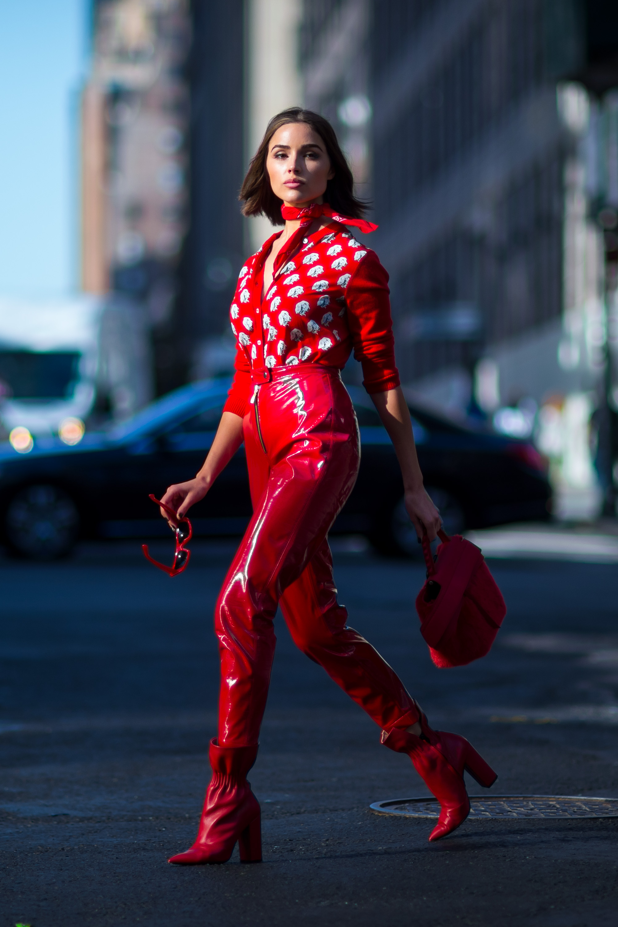 Olivia Culpo seen out in NYC