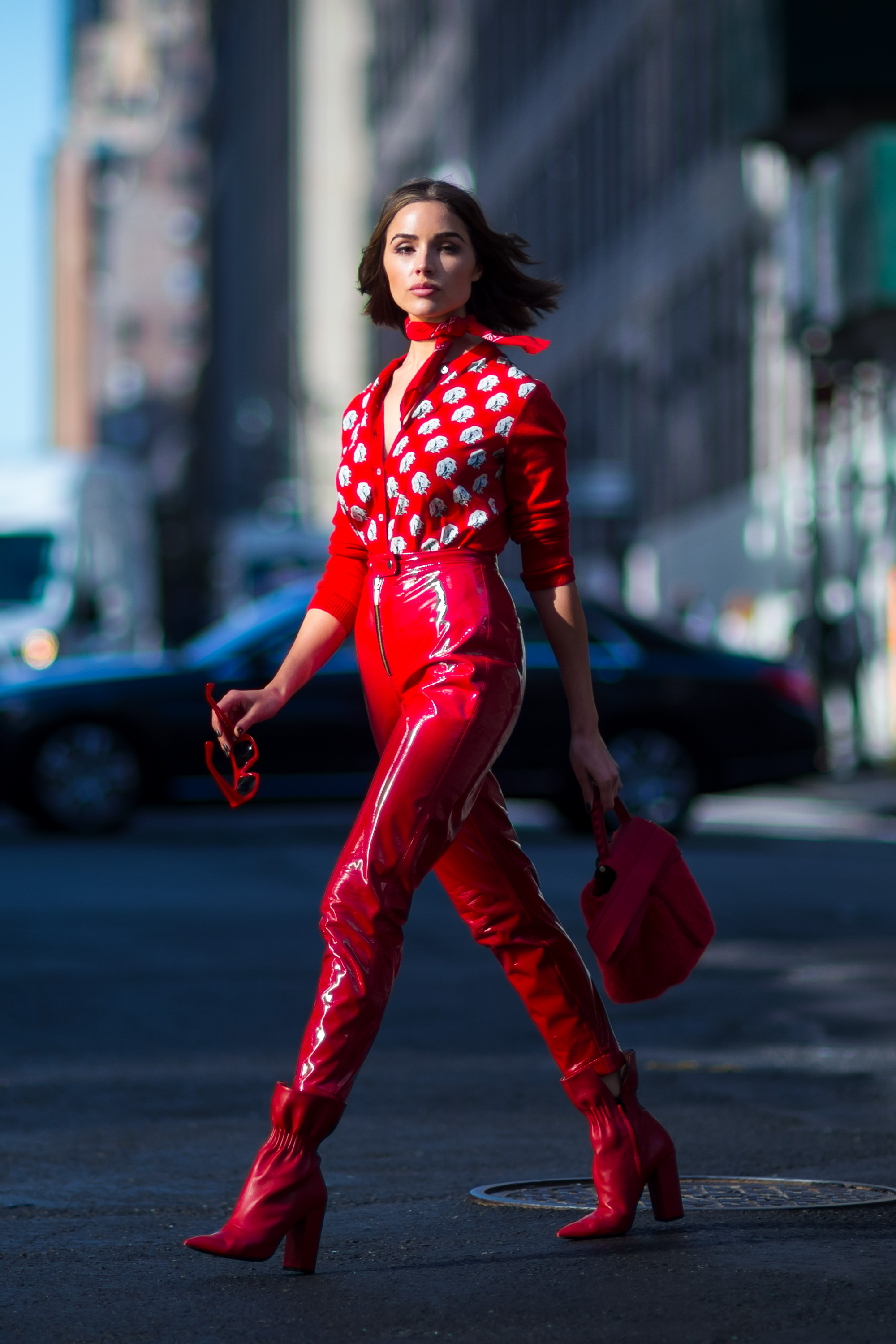 Olivia Culpo seen out in NYC