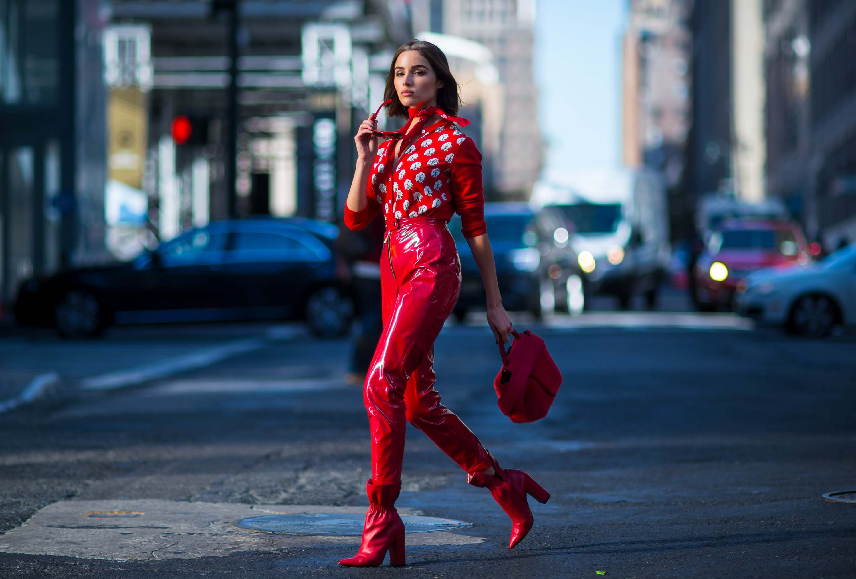 Olivia Culpo seen out in NYC