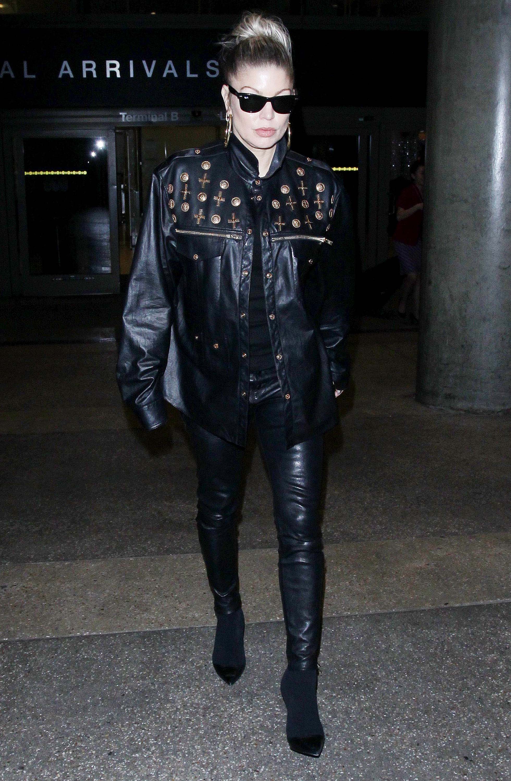 Stacy Ferguson seen at LAX