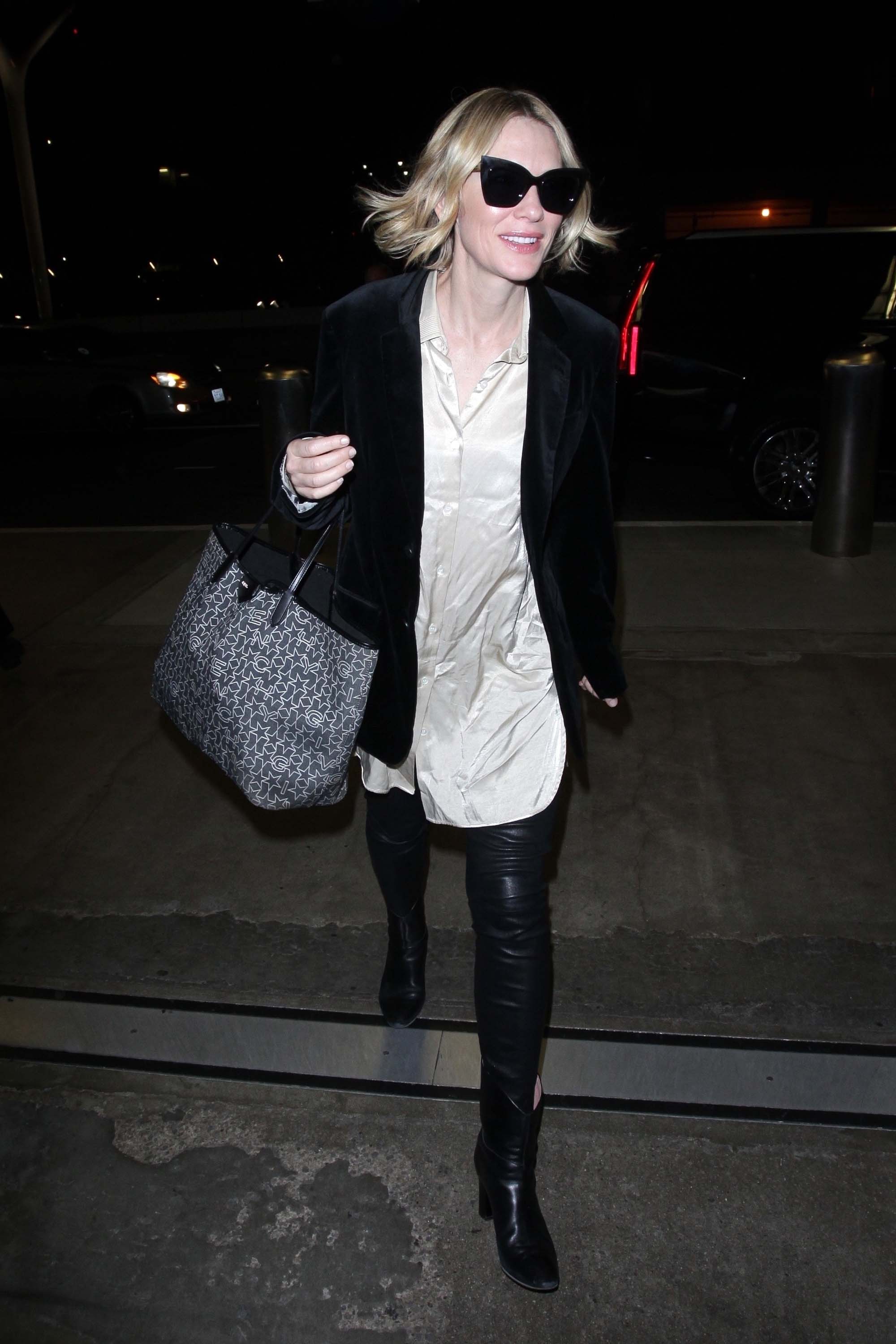 Cate Blanchett seen at LAX Airport