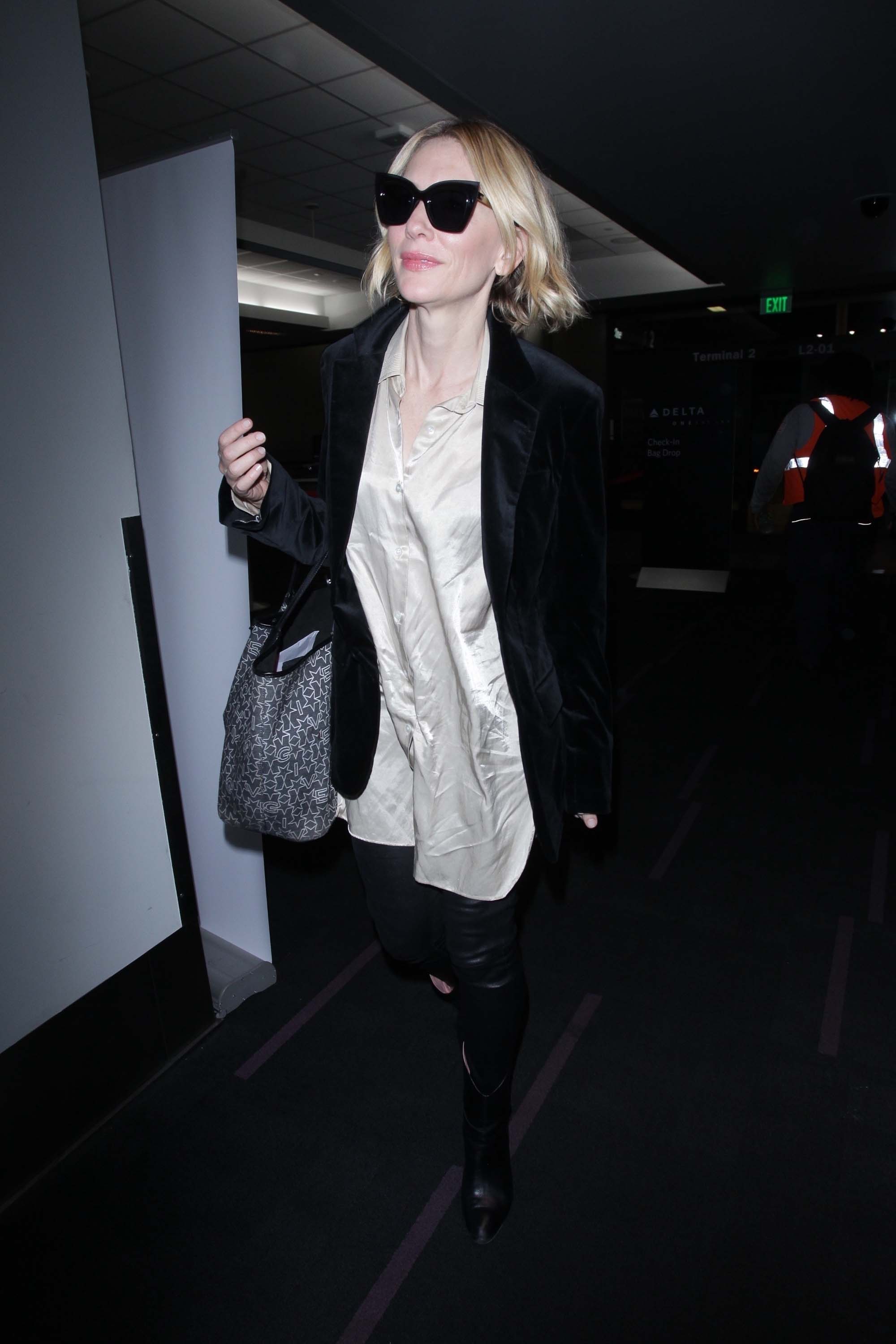 Cate Blanchett seen at LAX Airport